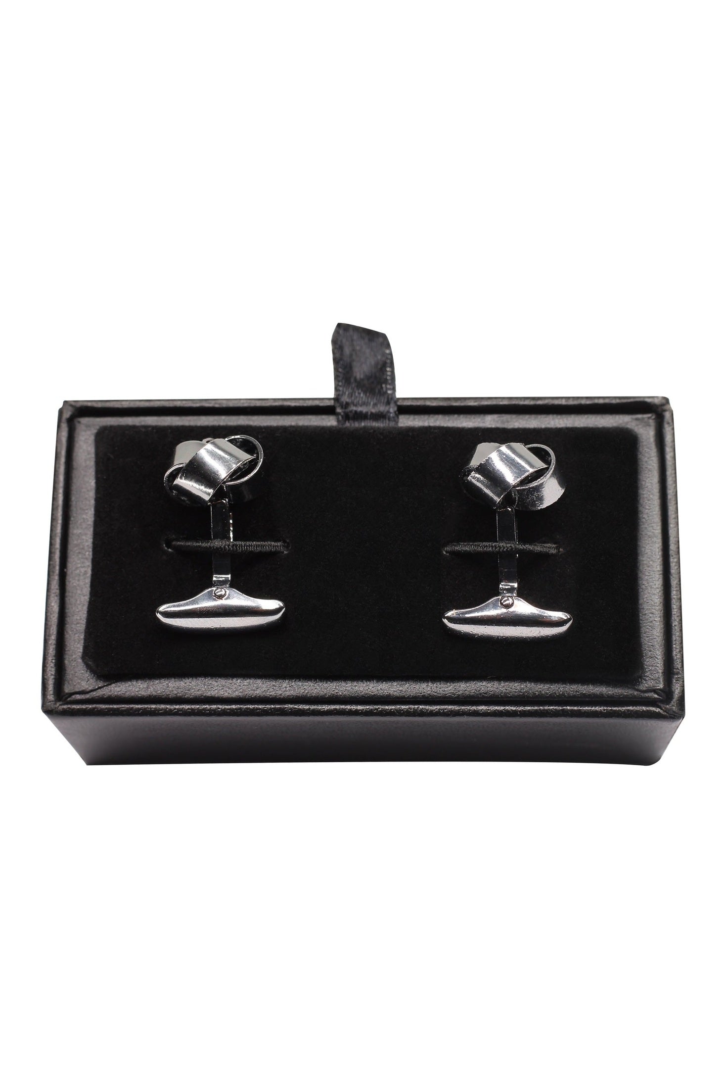 KNOT SILVER DARK TONE CUFFLINKS
