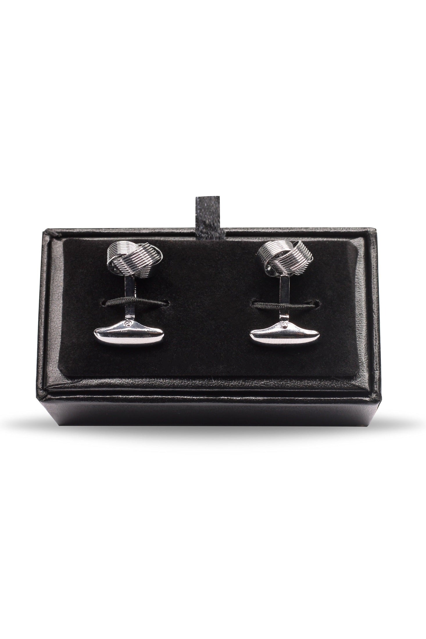 FINE WIRE DARK TONE SILVER CUFFLINKS