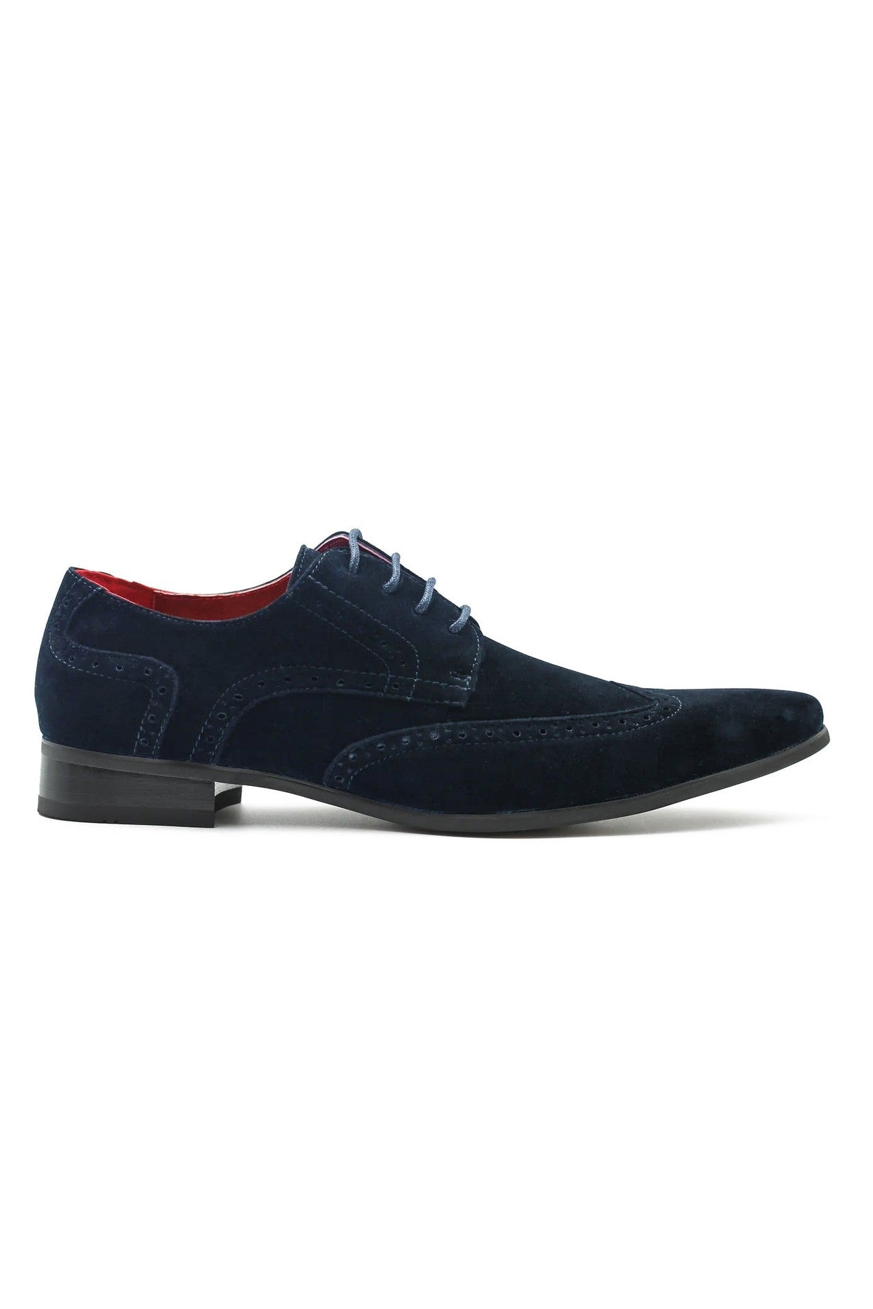 NAVY SUEDE BROGUES DRESS SHOES
