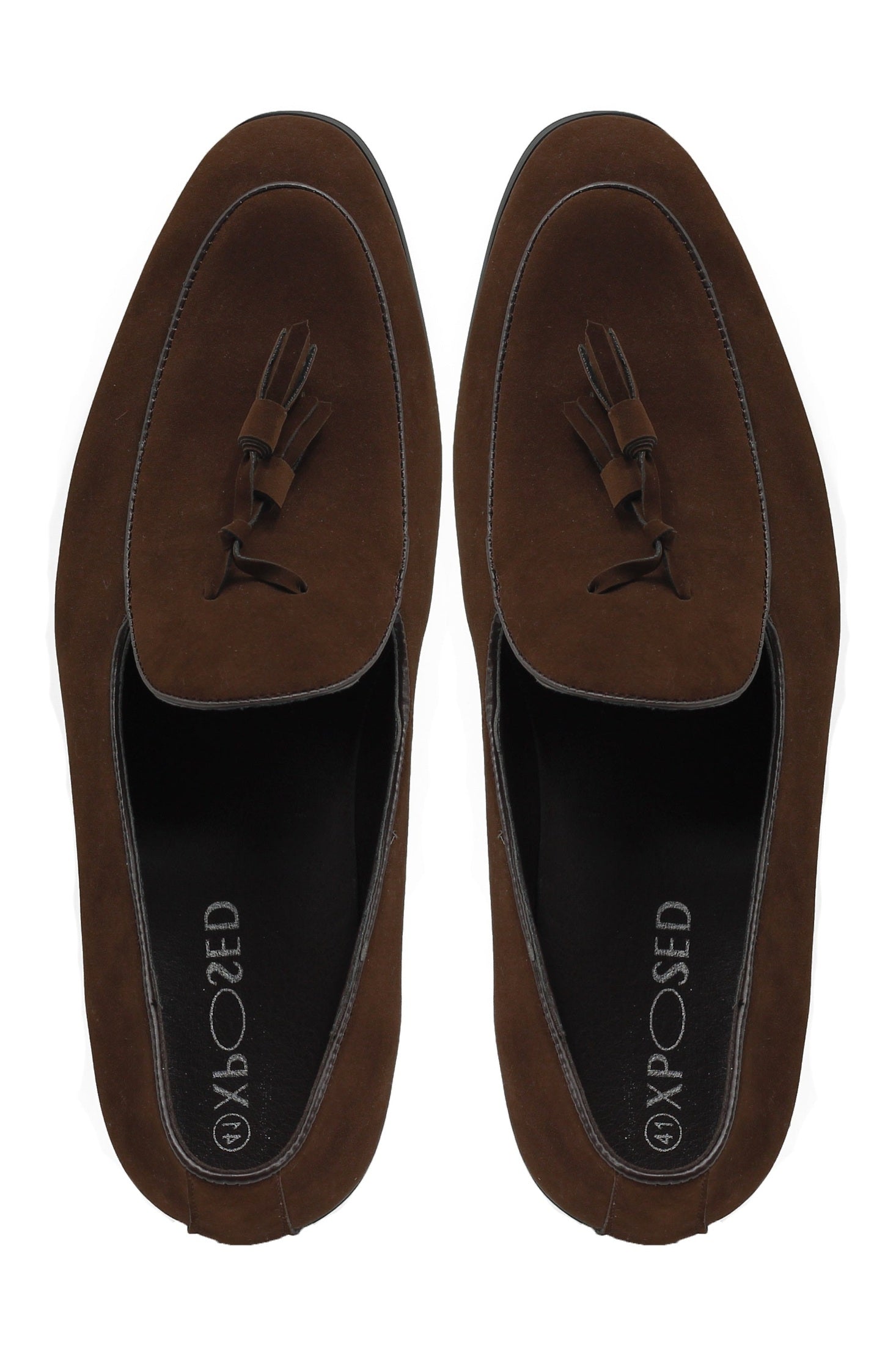 SUEDE TASSEL LOAFERS