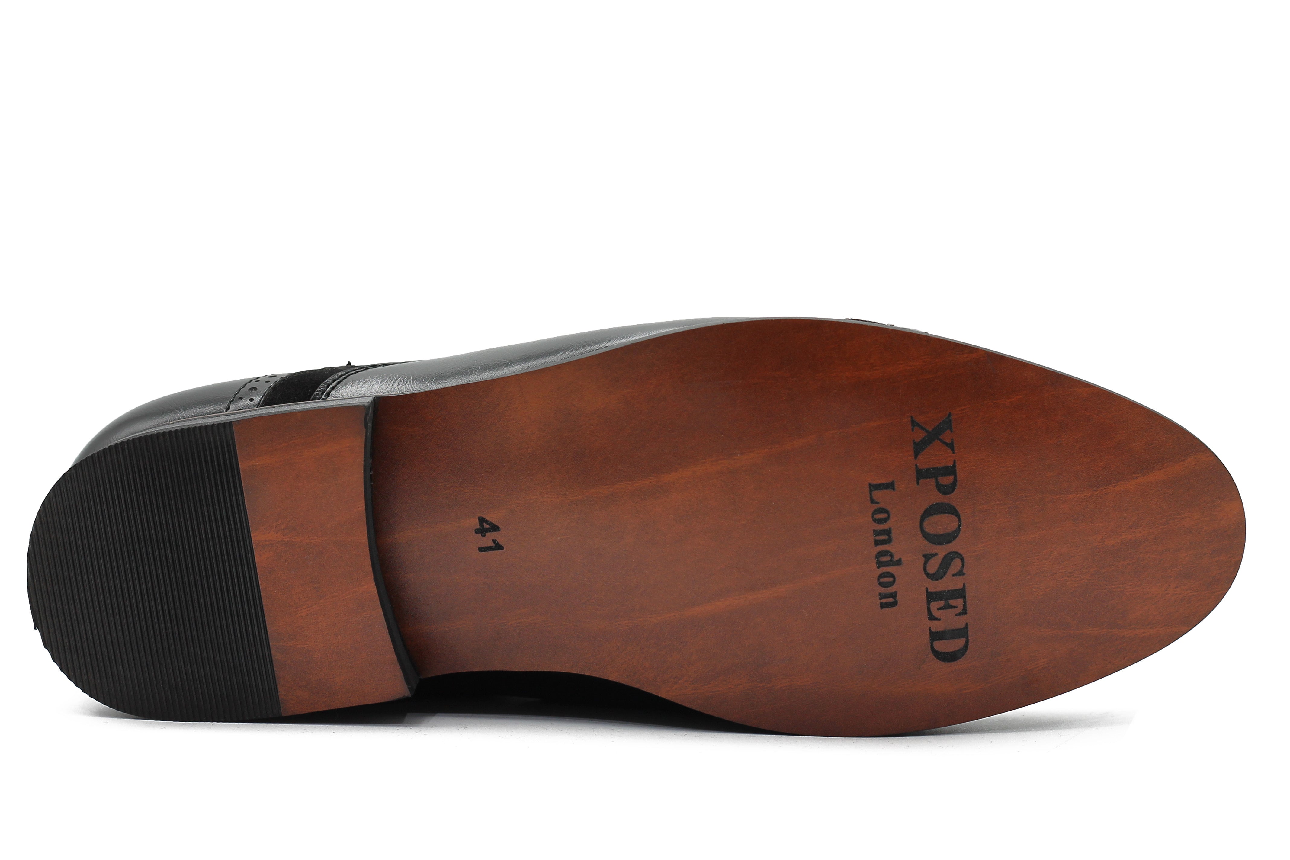 SUEDE & LEATHER TWO TONE BROGUES