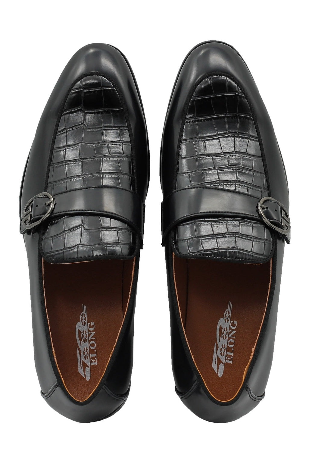 PRINTED MONK STRAP LOAFERS