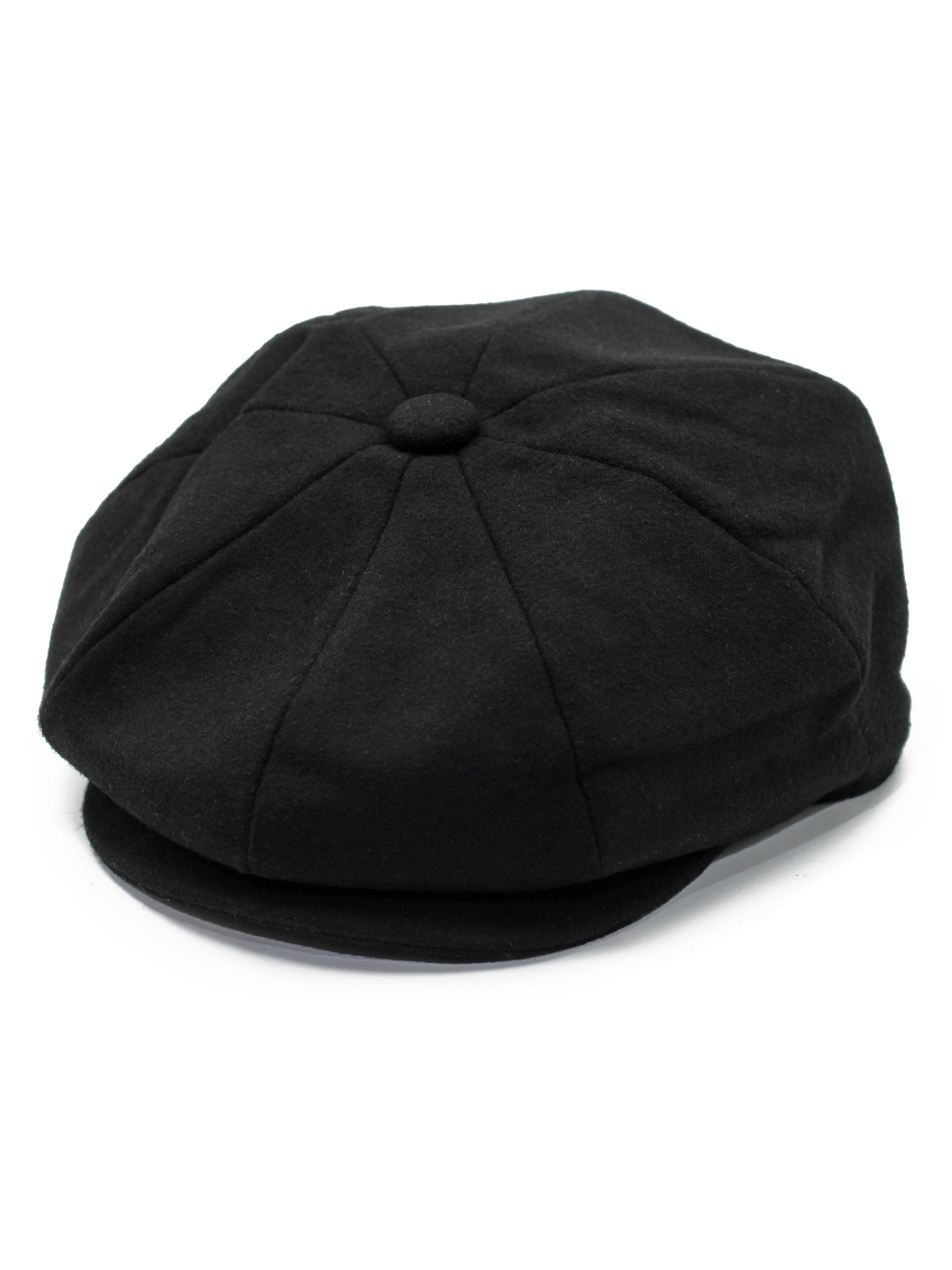 WOOL BLEND NEWSBOY FLAT CAP IN TWEED