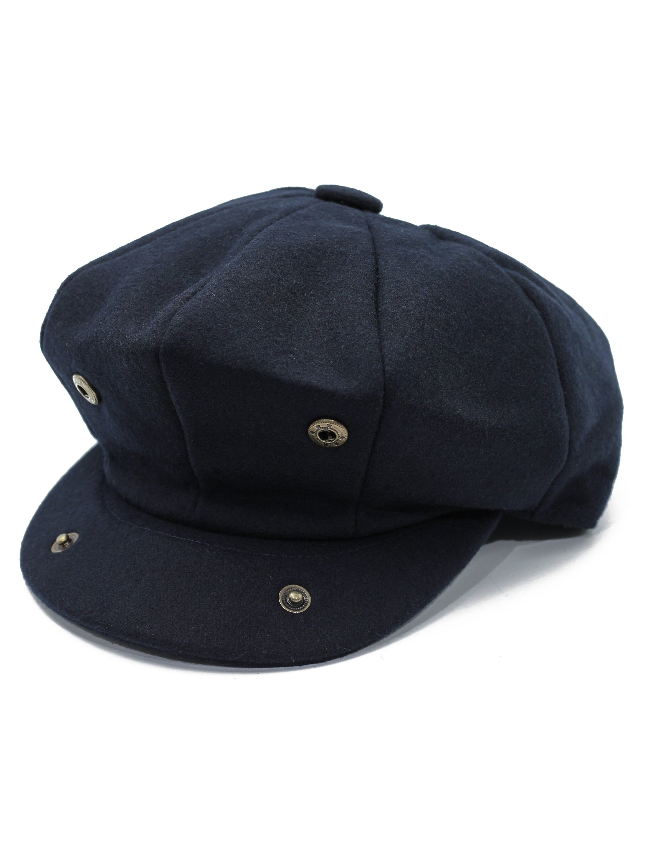 WOOL BLEND NEWSBOY FLAT CAP IN TWEED