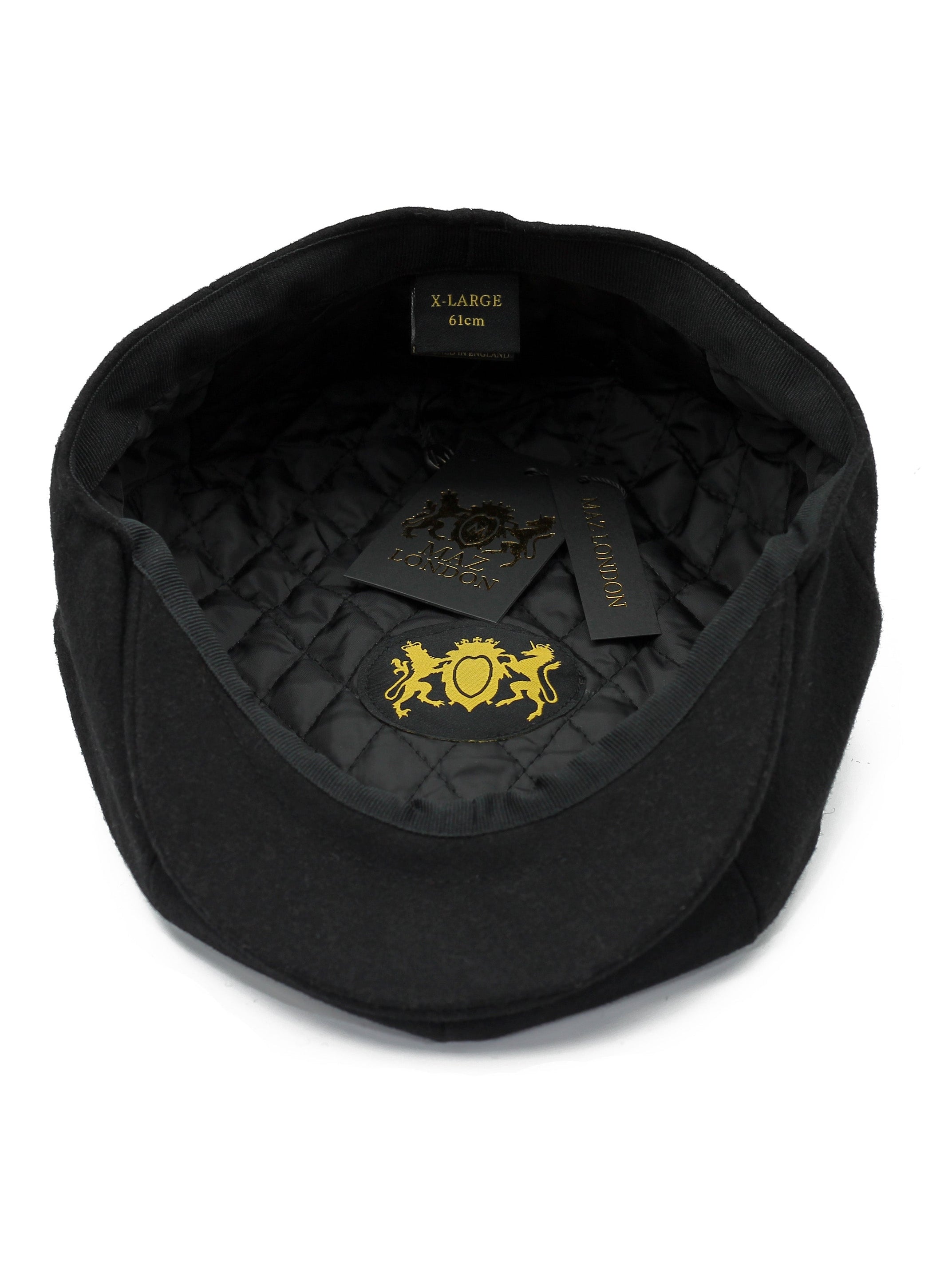 WOOL BLEND NEWSBOY FLAT CAP IN TWEED