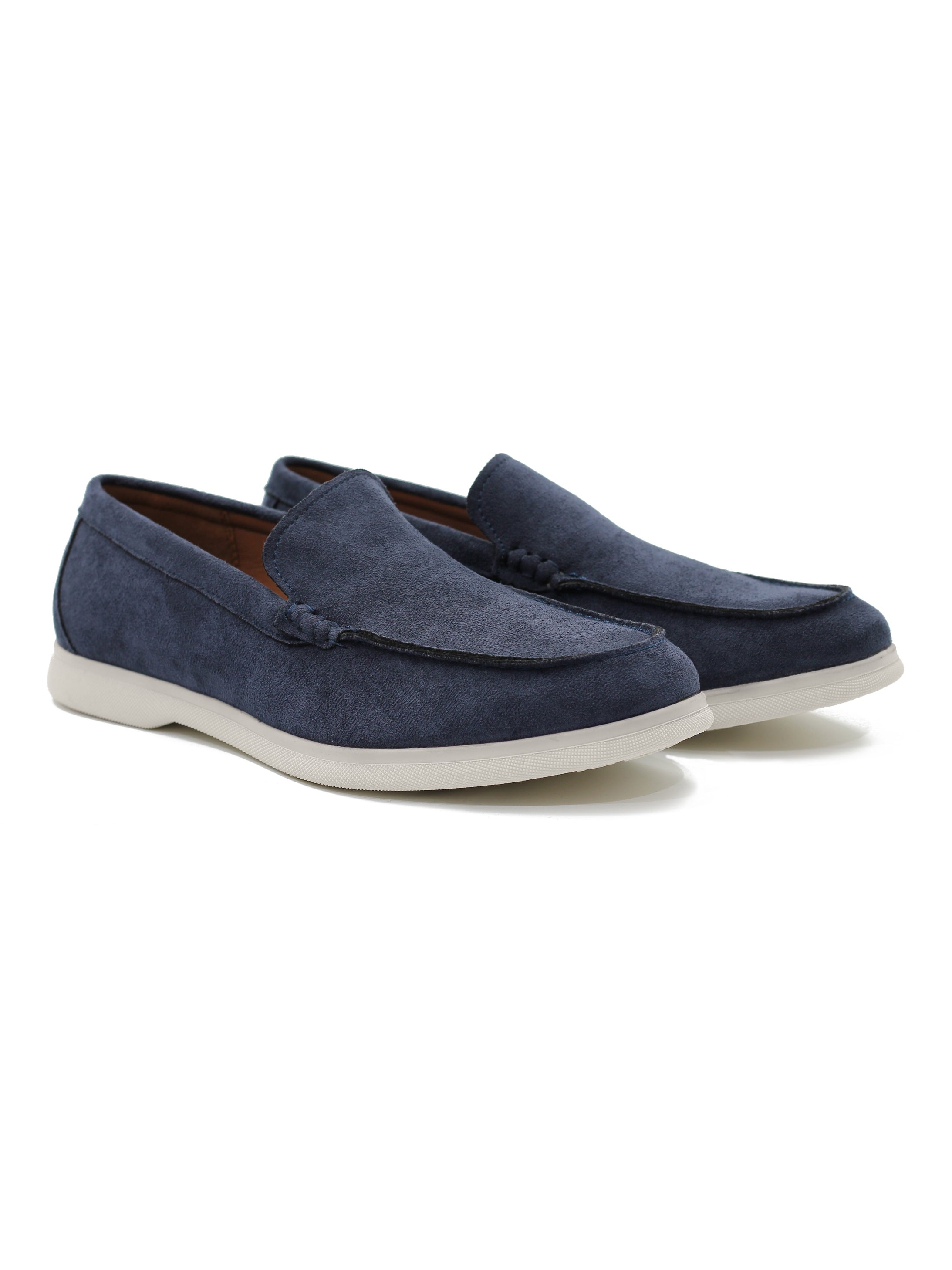 SUEDE FAUX LEATHER MOCCASINS