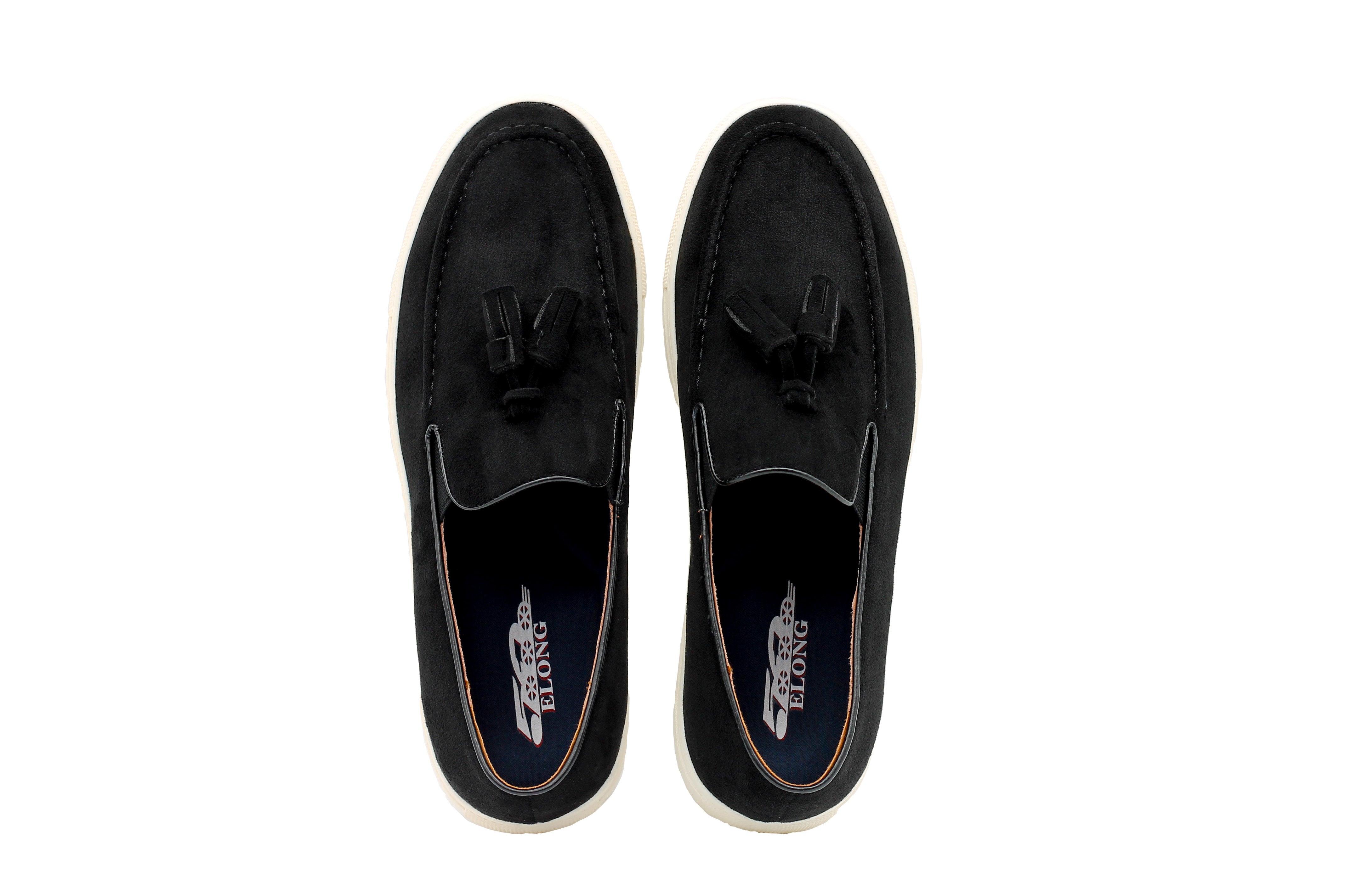 FAUX LEATHER SUEDE SNEAKER WITH TASSEL