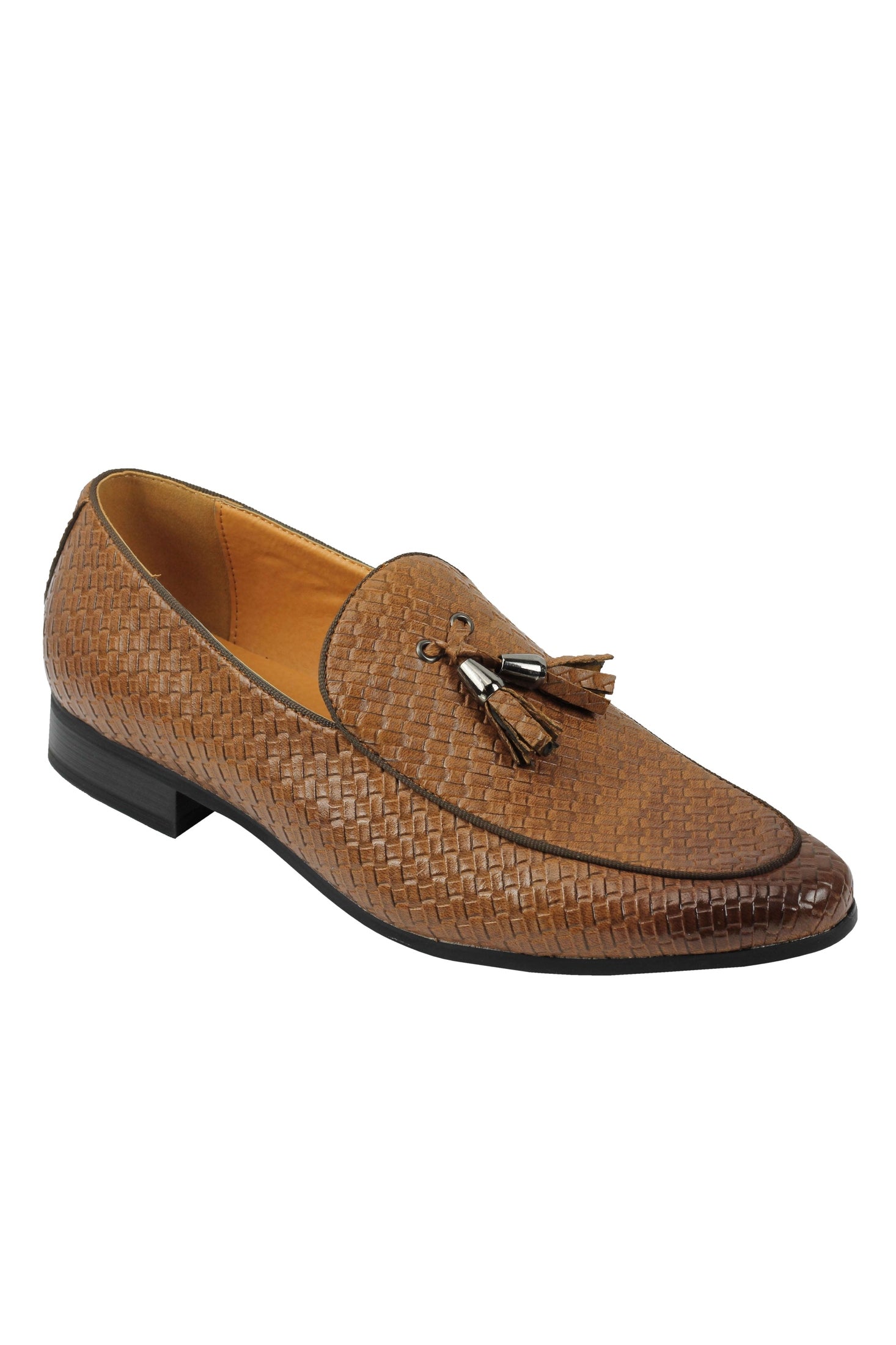 FAUX LEATHER TASSEL MOCCASIN LOAFERS