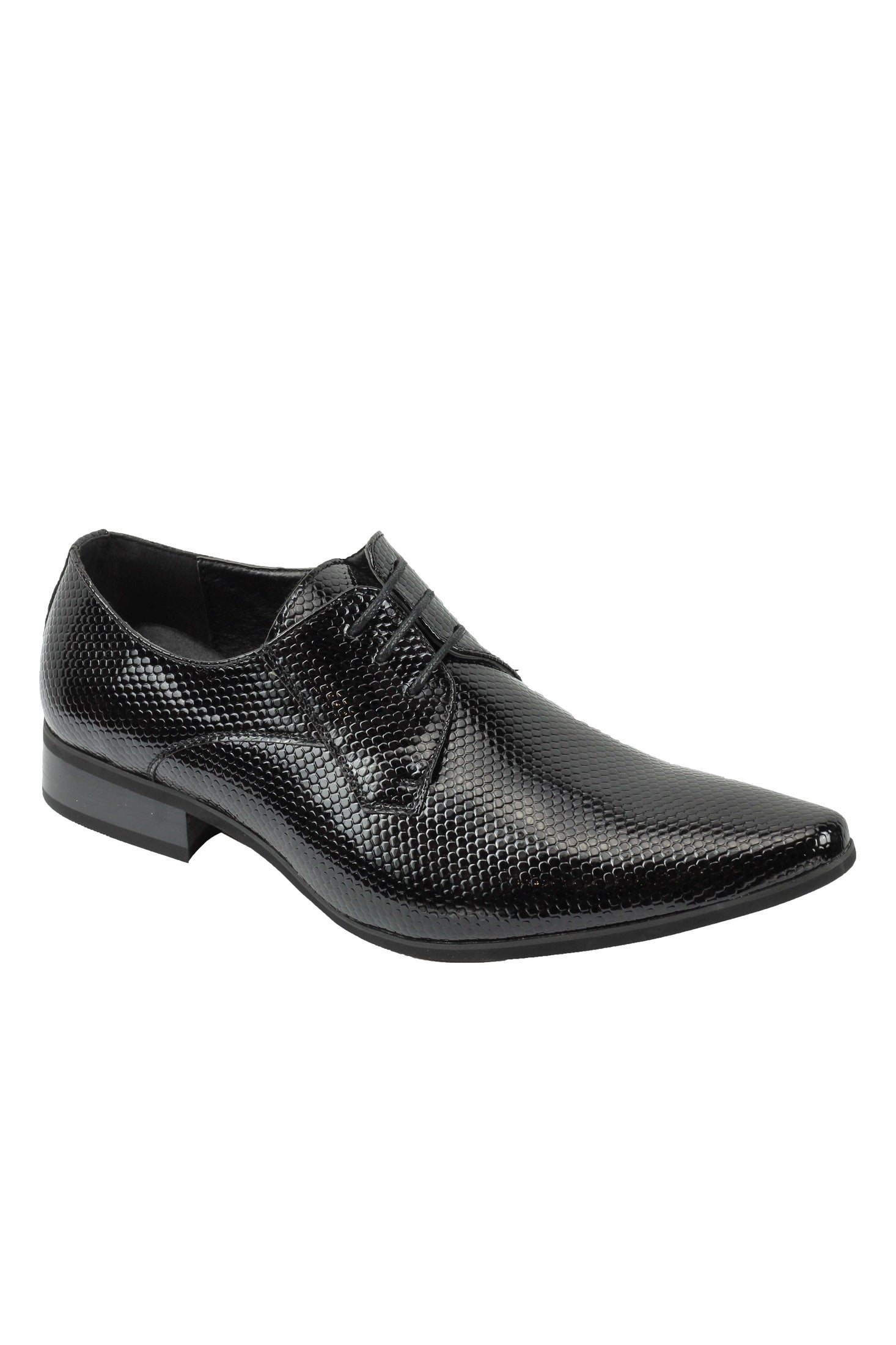 SHINY FAUX LEATHER SHOES