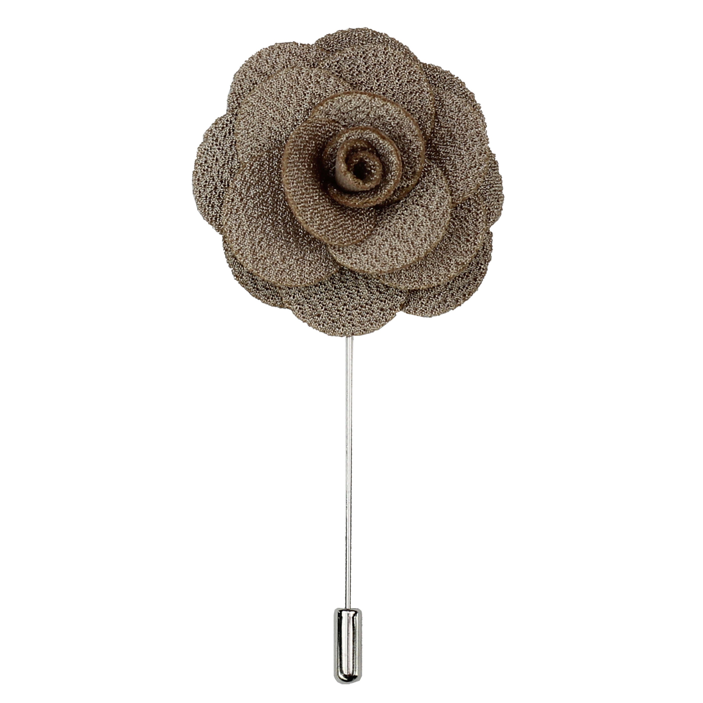 Rose Flower Lapel Pin Fabric Brooch