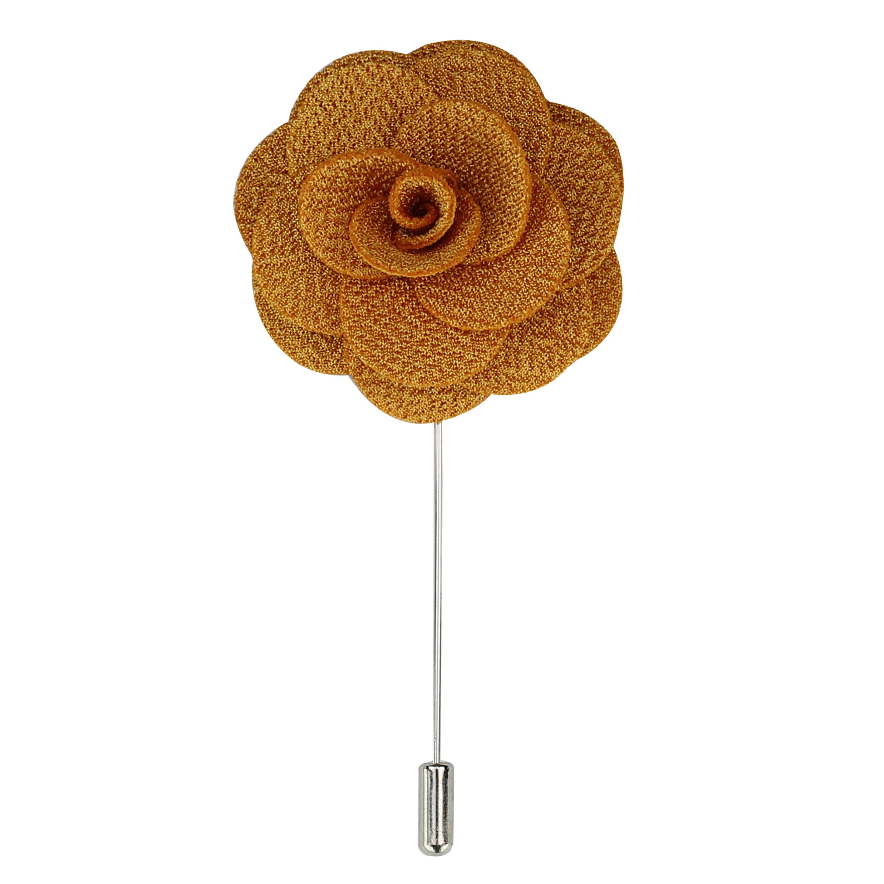 Rose Flower Lapel Pin Fabric Brooch