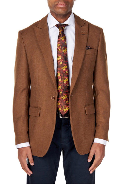 MARCO – BRAUNER EINREIHIGER LÄSSIGER BLAZER