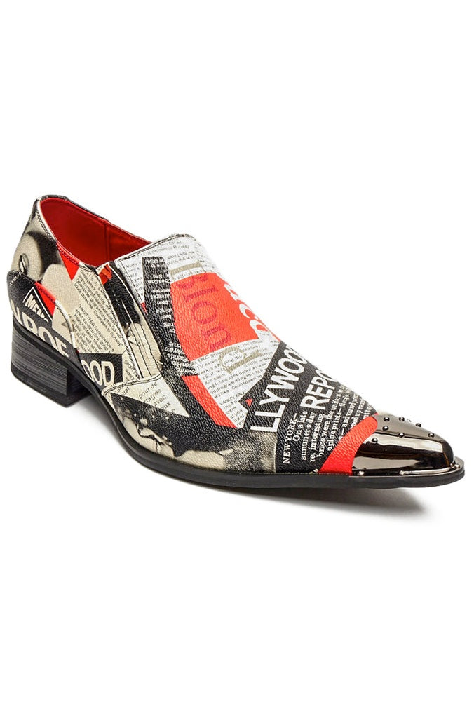 METAL TOE LOAFERS MARILYN MONROE PRINT WINKLE PICKERS