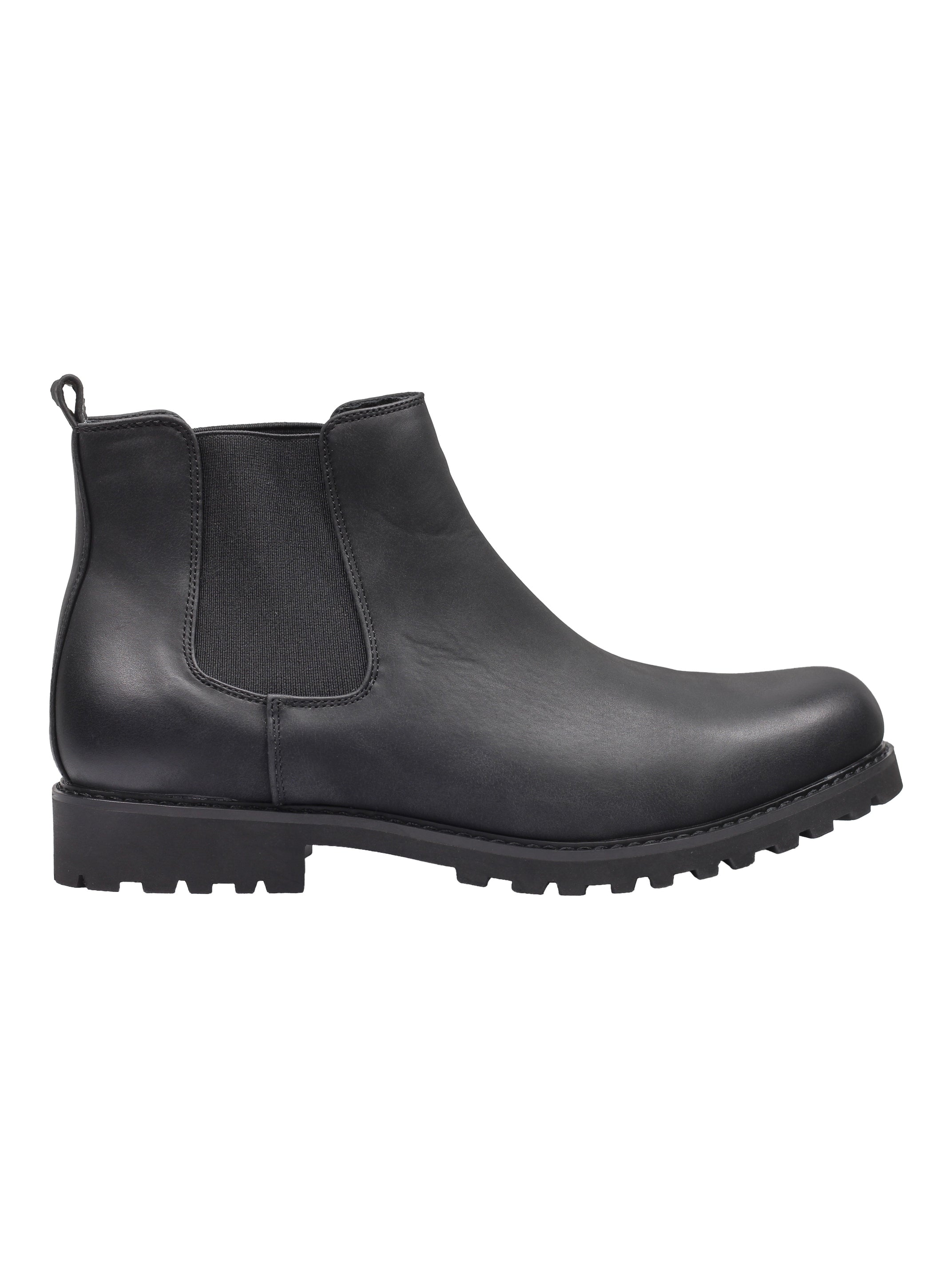 CHELSEA FAUX LEATHER BOOTS