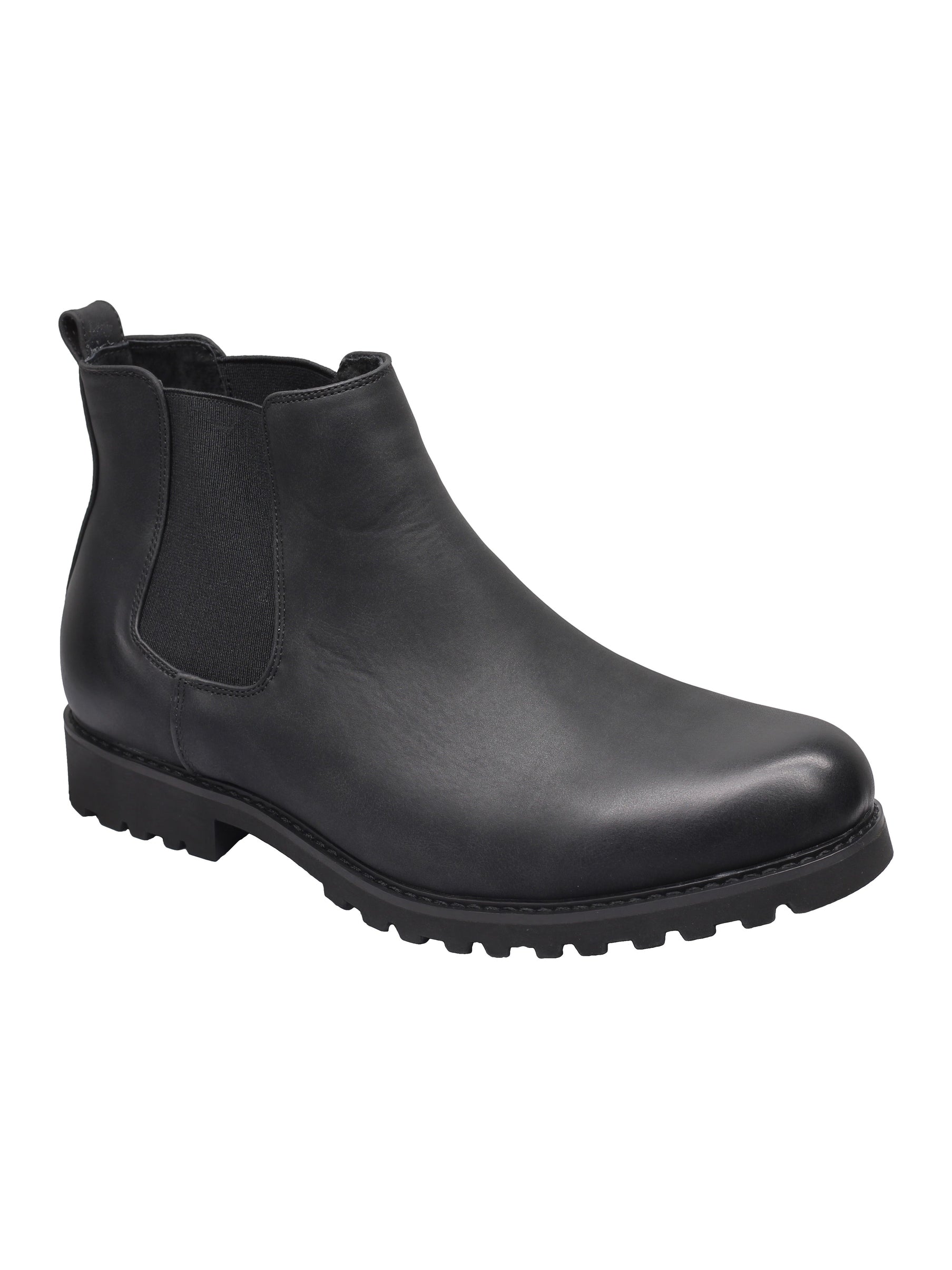 CHELSEA FAUX LEATHER BOOTS