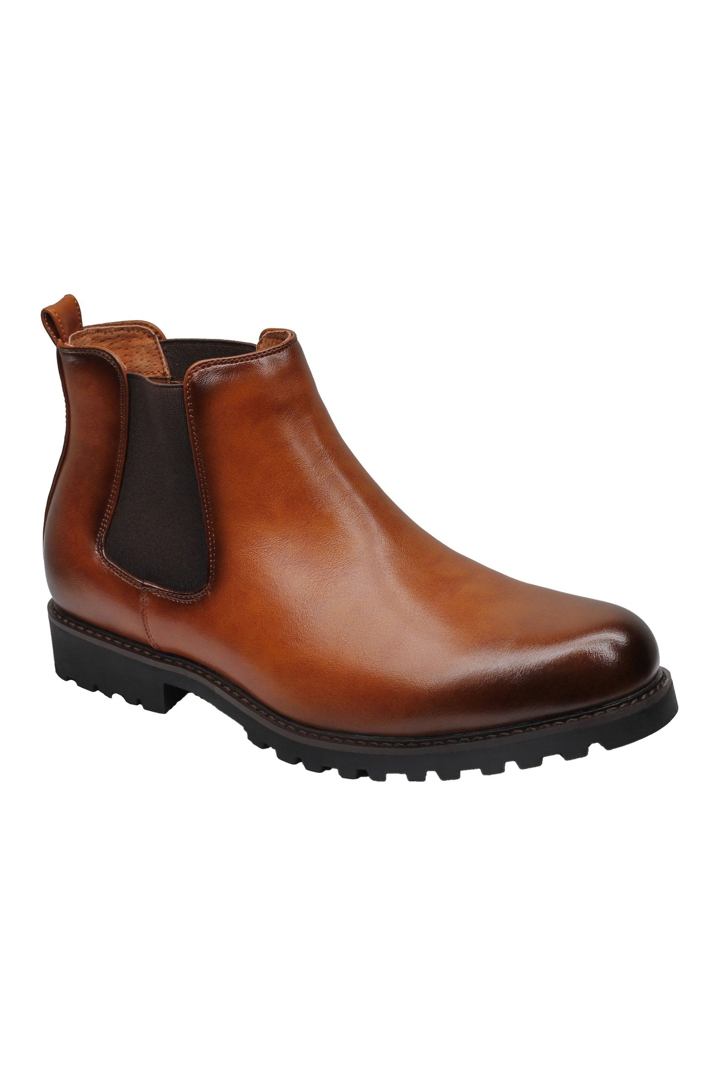 CHELSEA FAUX LEATHER BOOTS