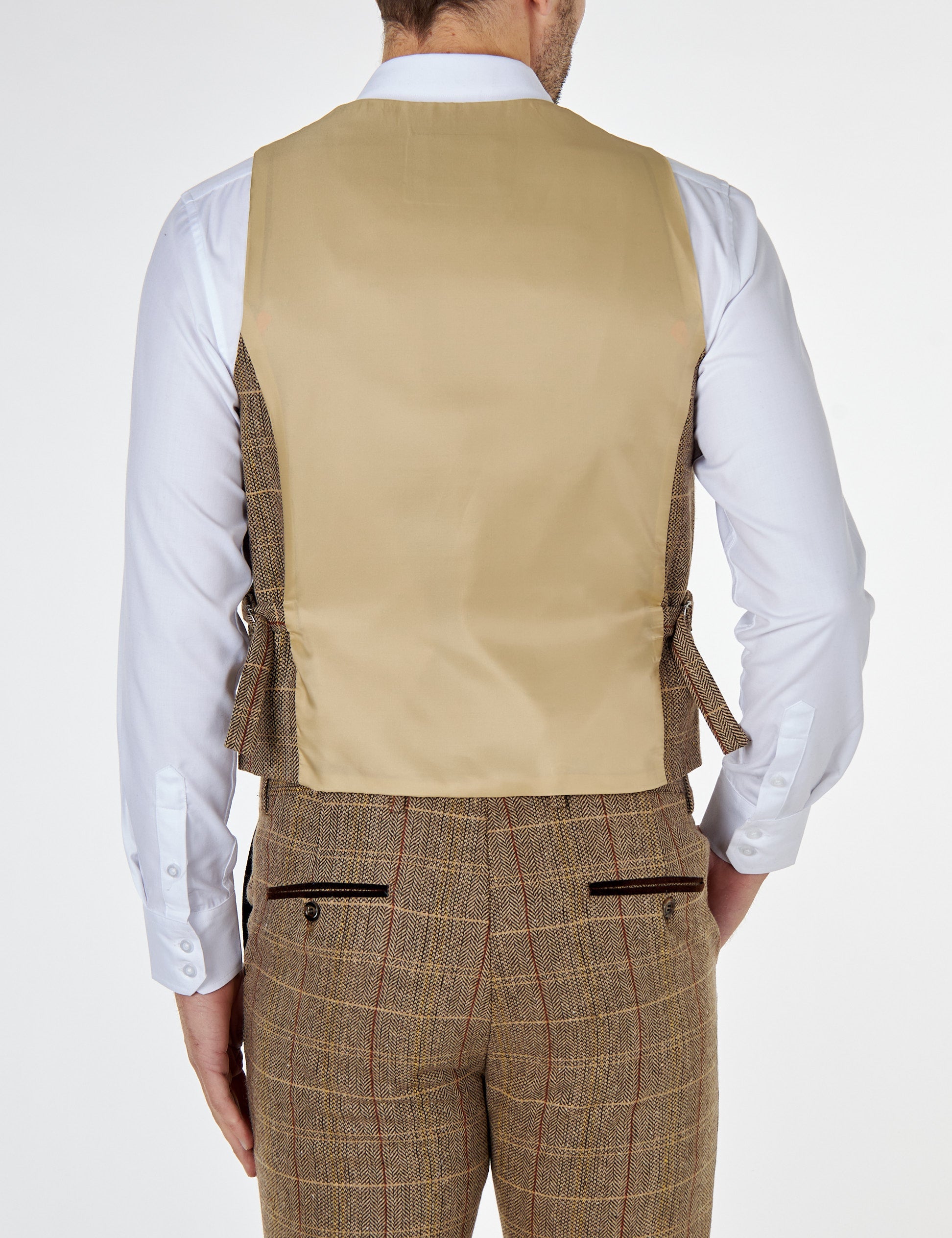 CARLO - BROWN TWEED WAISTCOAT