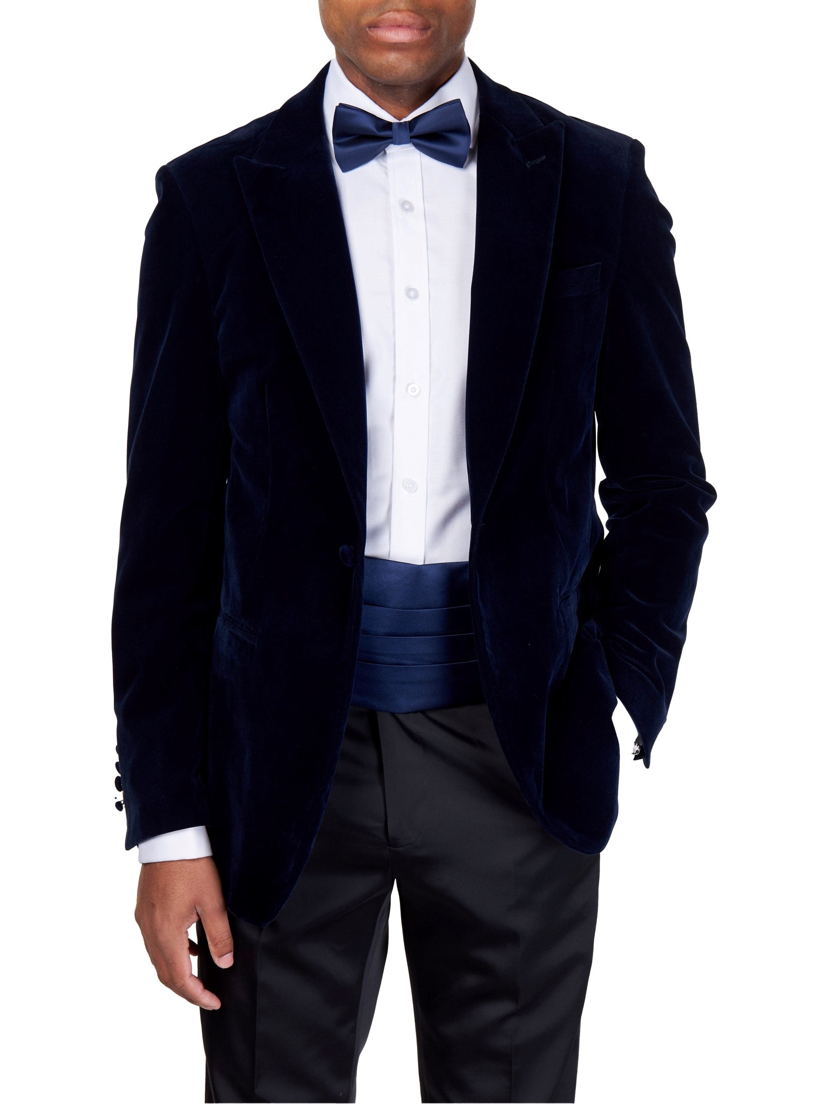 NAVY CUMMERBUND SET