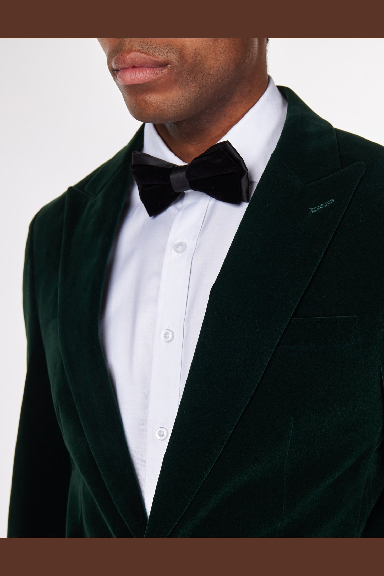 STAN – GREEN VELVET TUXEDO SMOKING JACKET