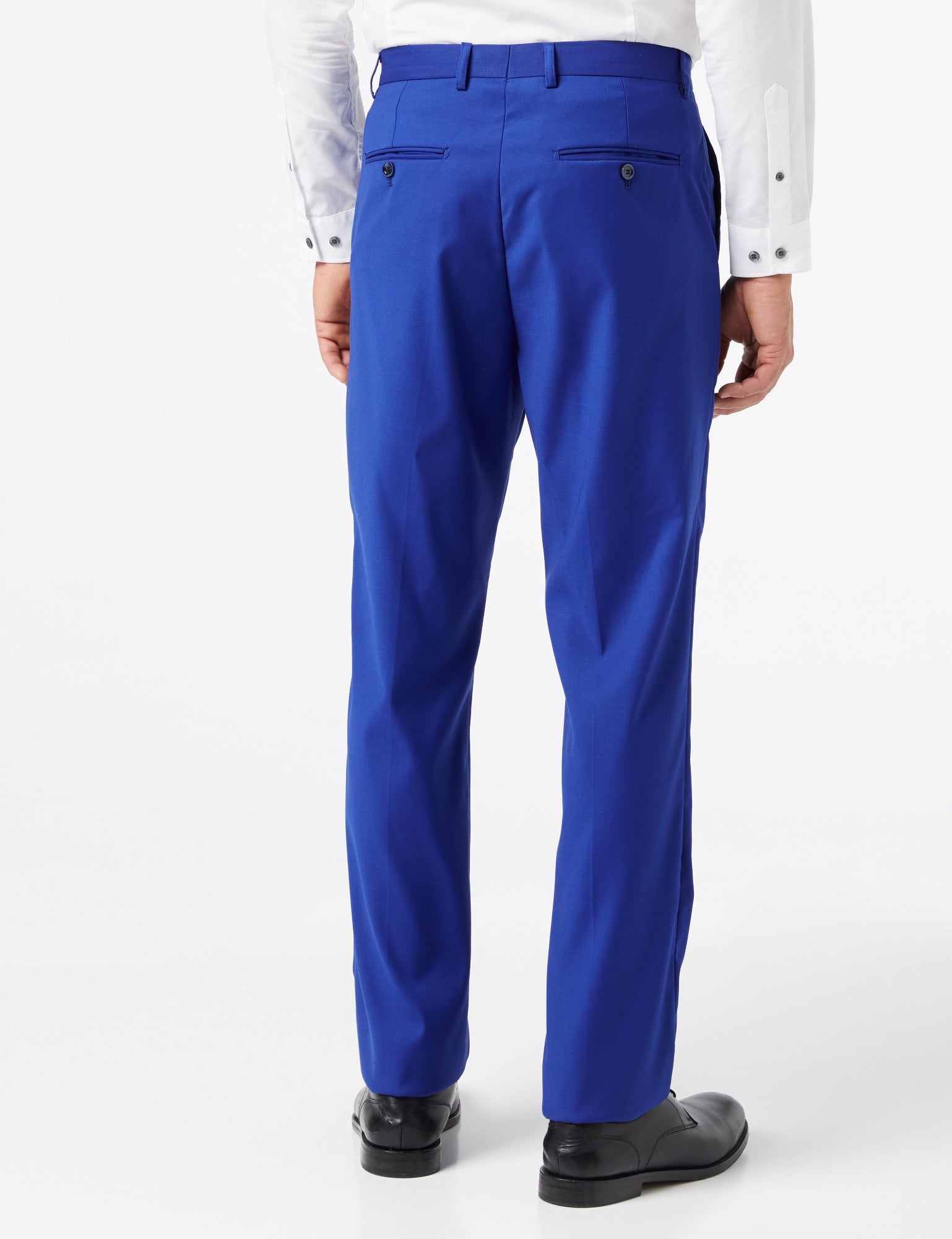 GRAHAM - BLUE PLAIN TROUSERS