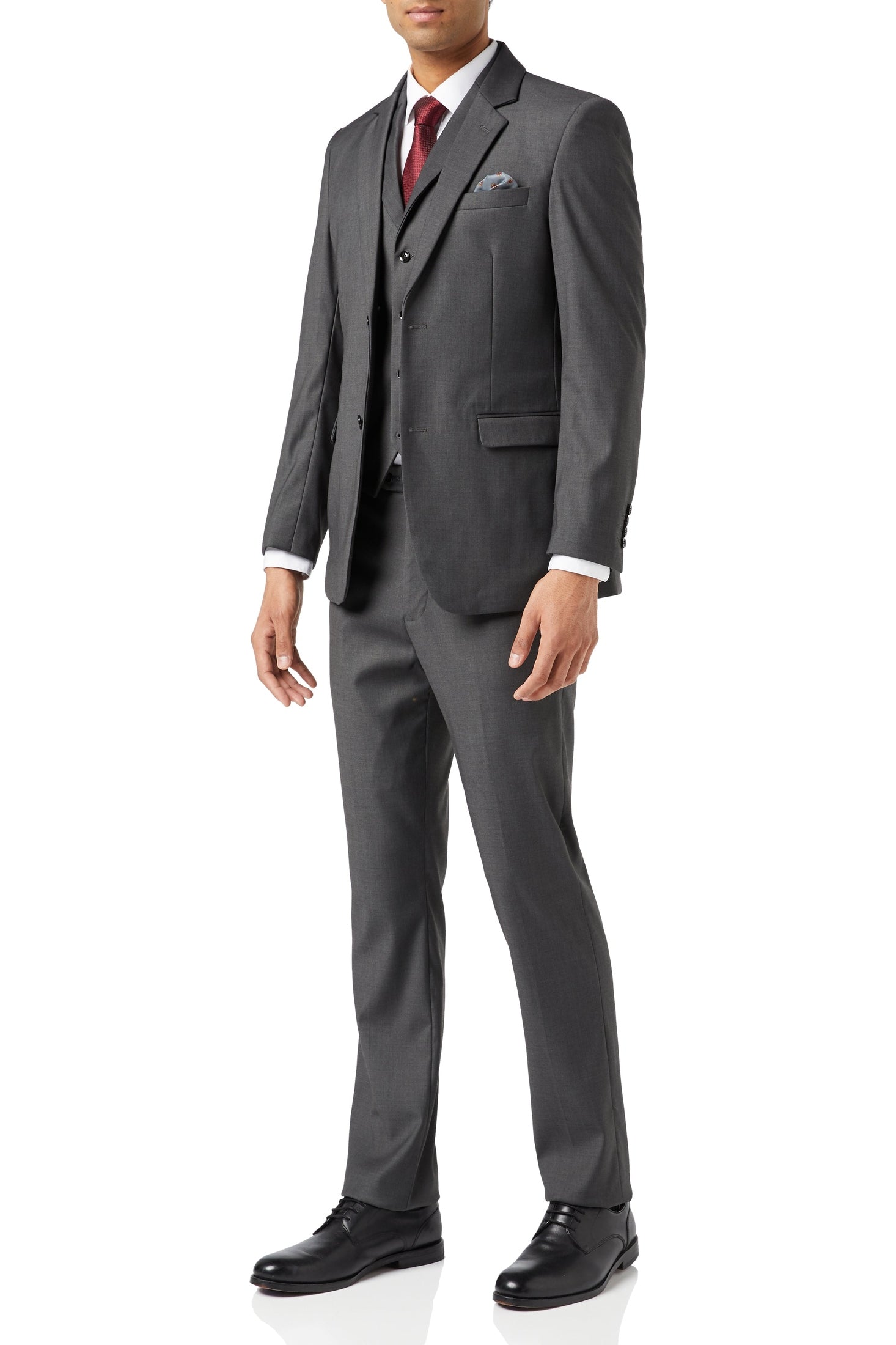 GRAHAM - CHARCOAL BUSINESS JACKET & WAISTCOAT