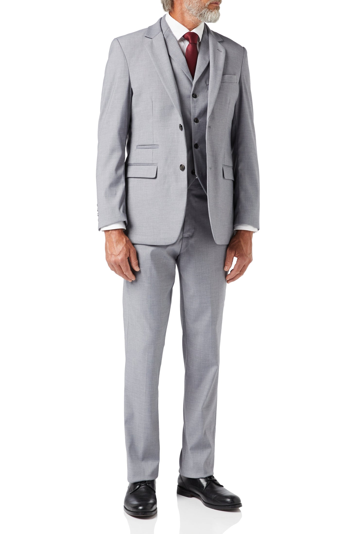 GRAHAM - GREY BUSINESS JACKET & WAISTCOAT