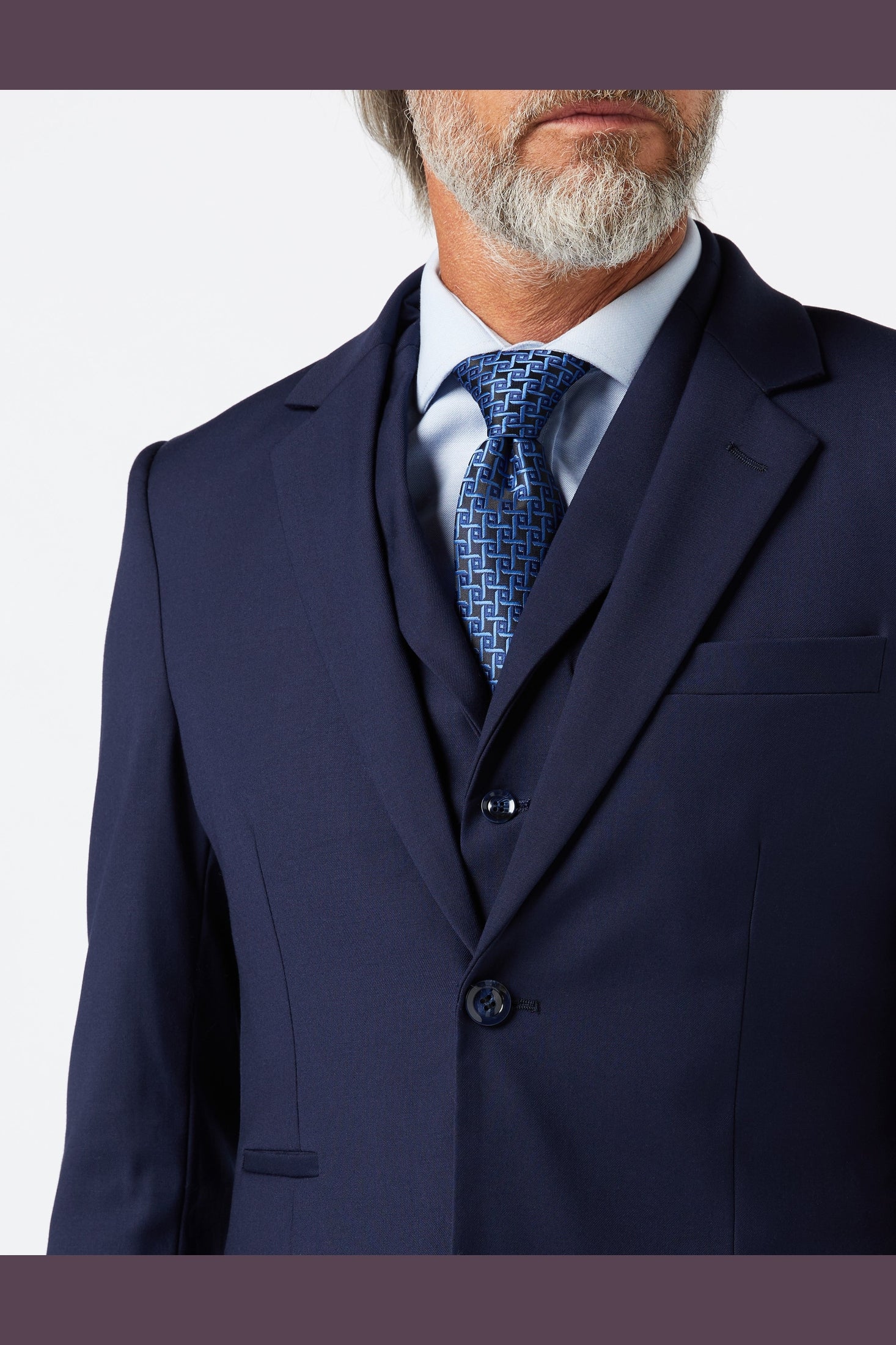 GRAHAM - NAVY SINGLE BREASTED JACKET & WAISTCOAT