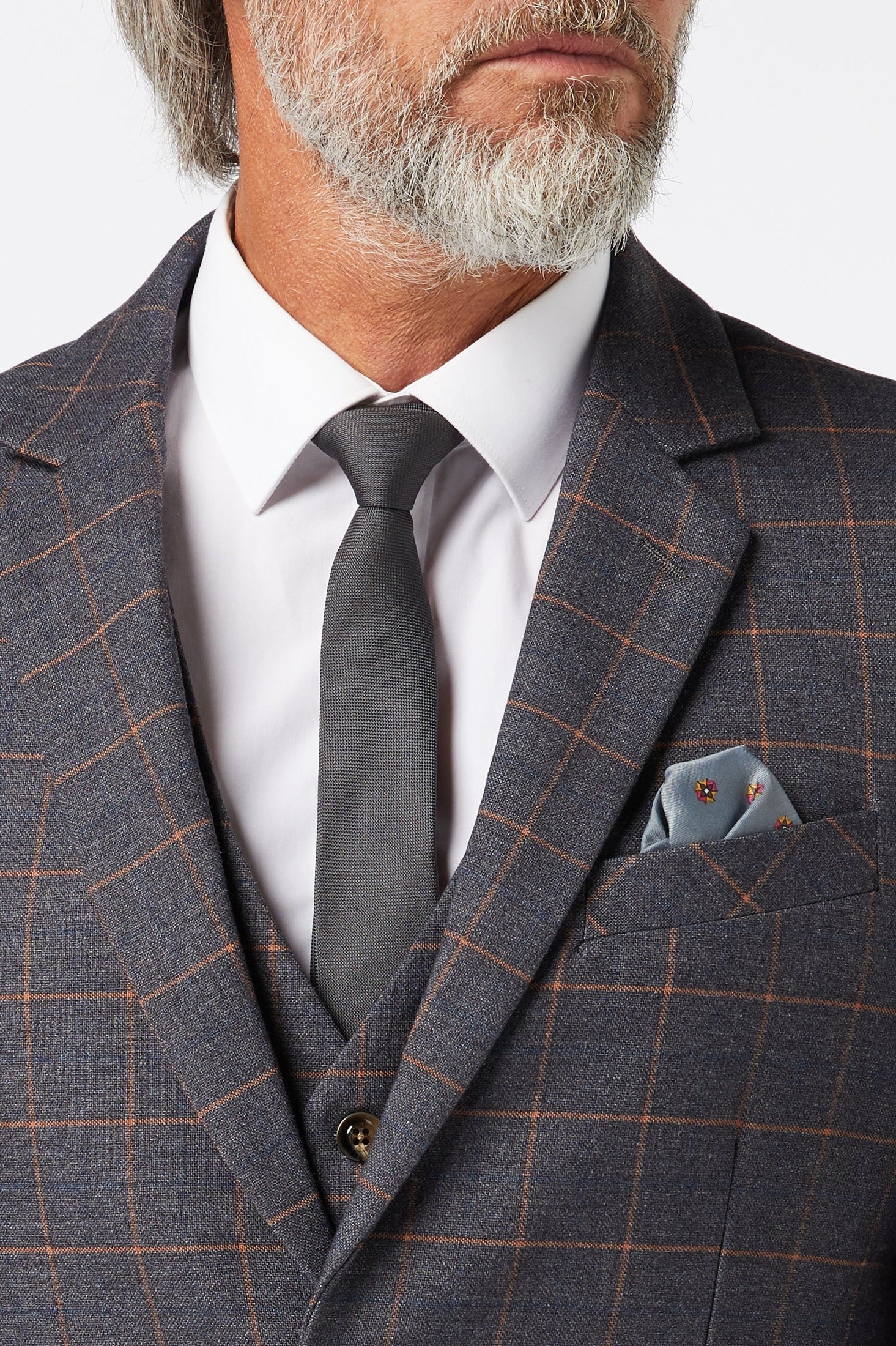 ROGER - GREY CHECK JACKET & WAISTCOAT