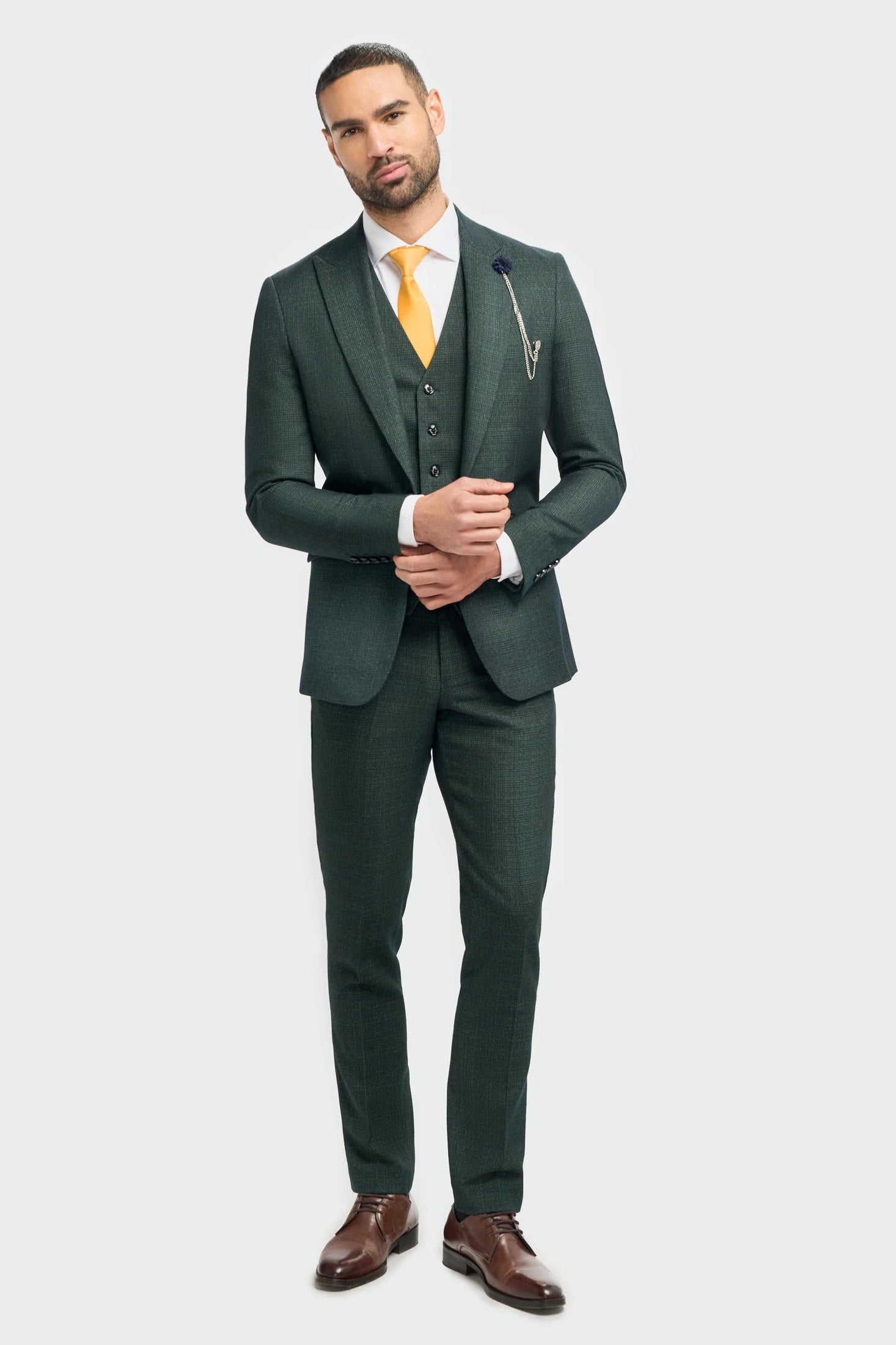 CARIDI - OLIVE SLIM FIT BLAZER