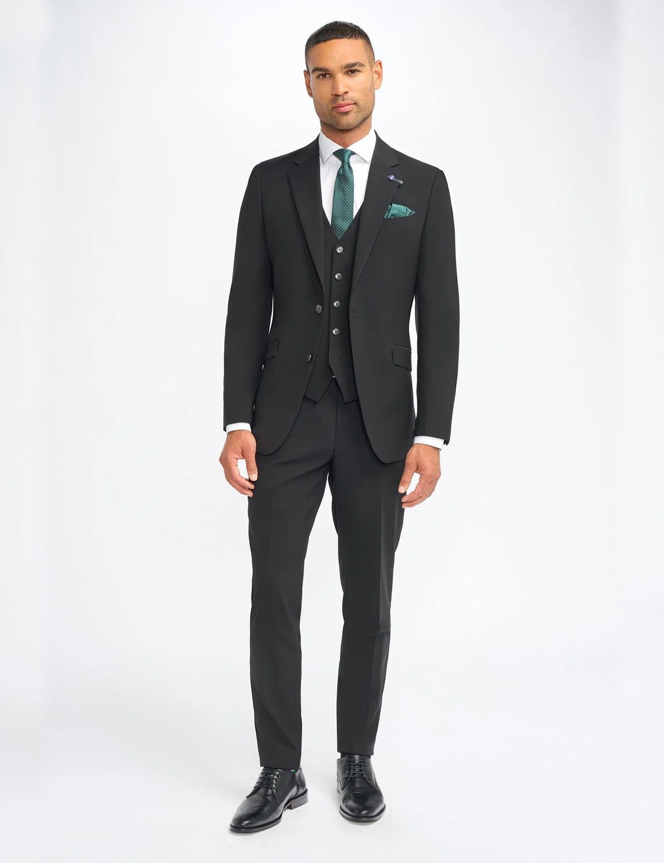 MALIBU – PLAIN BLACK TAILORED FIT BLAZER