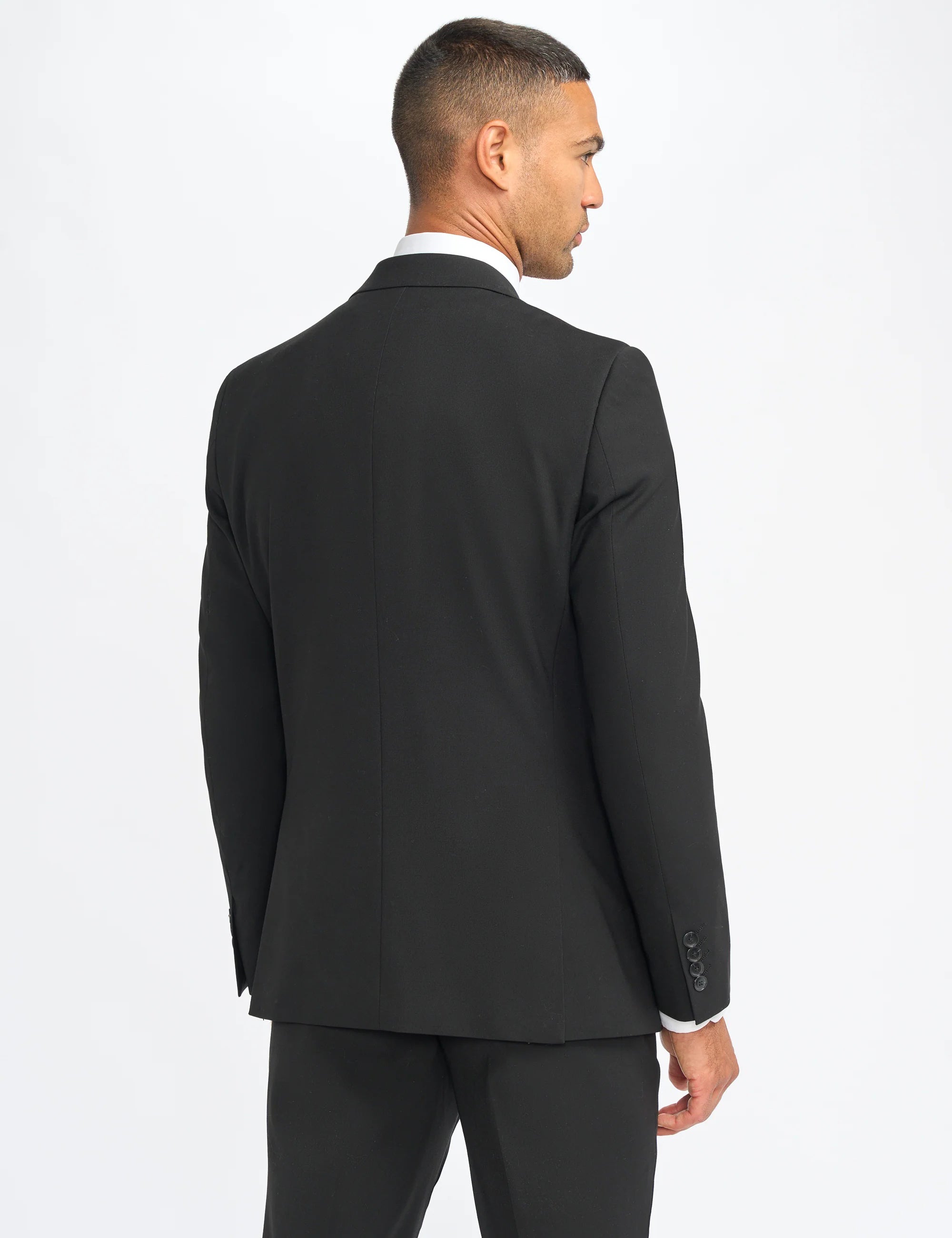MALIBU – BLACK 3 PIECE TAILORED FIT SUIT