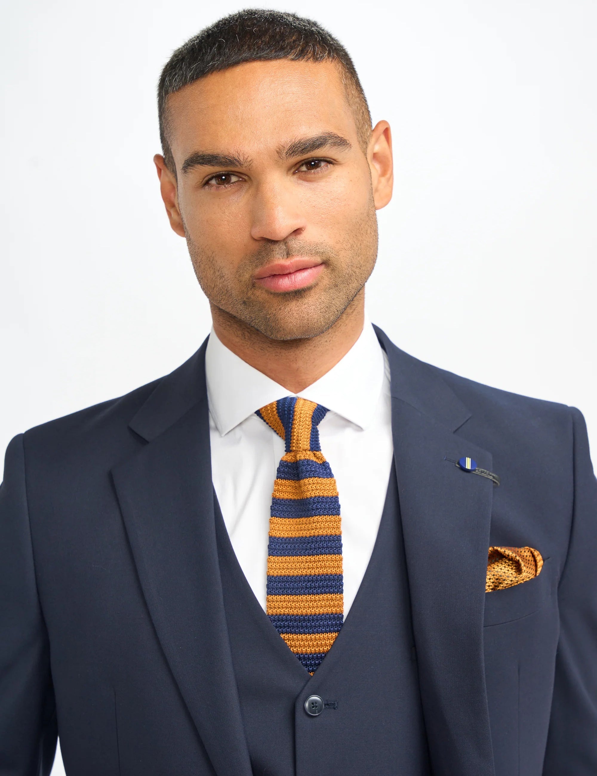 MALIBU – NAVY 3 PIECE TAILORED FIT SUIT
