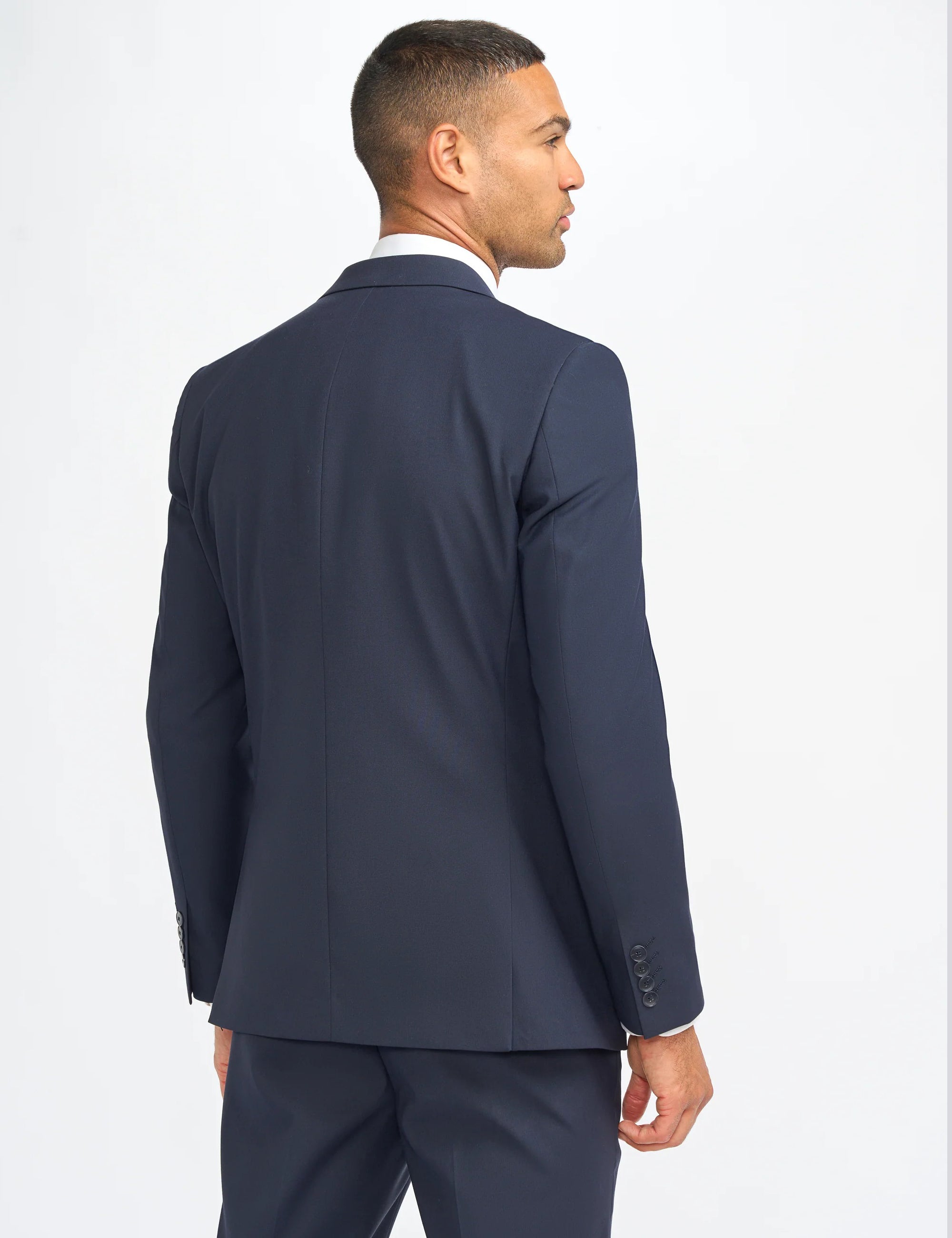 MALIBU – NAVY 3 PIECE TAILORED FIT SUIT