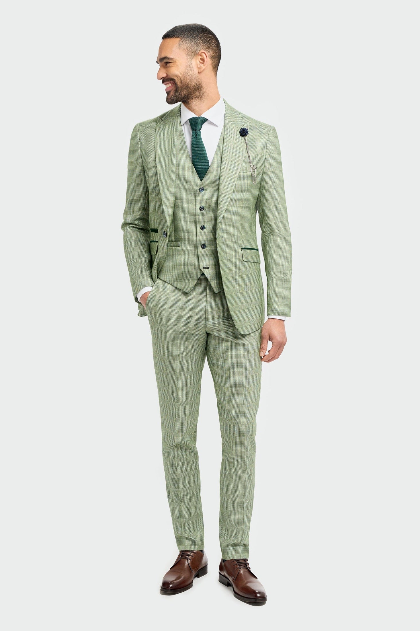 CARIDI - SLIM FIT SAGE BLAZER