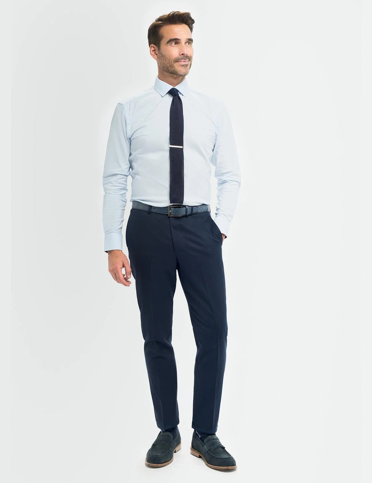 Cavani – Tropez Navy Blue 3 Piece Suit Tailored Fit