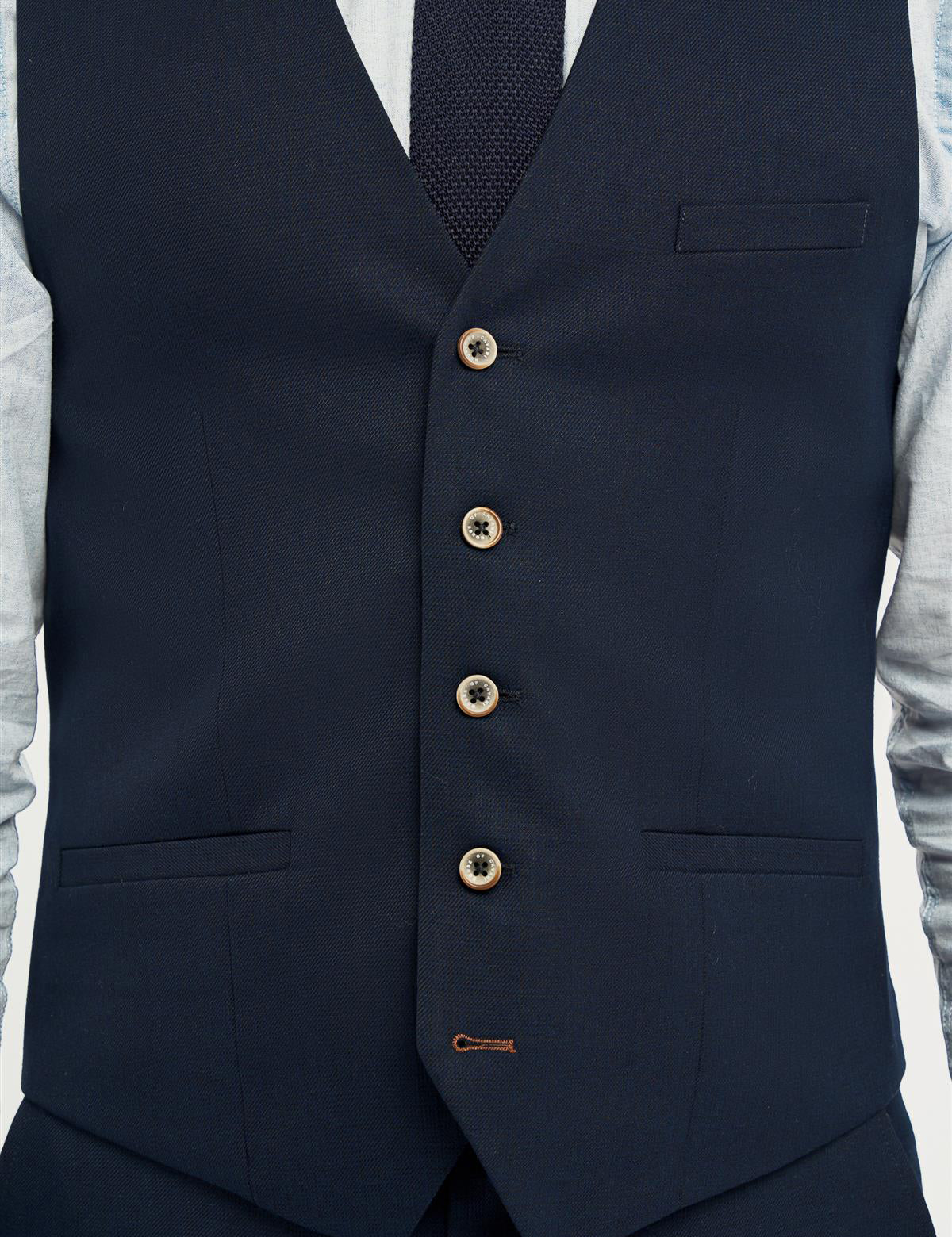 Cavani – Tropez Navy Blue 3 Piece Suit Tailored Fit