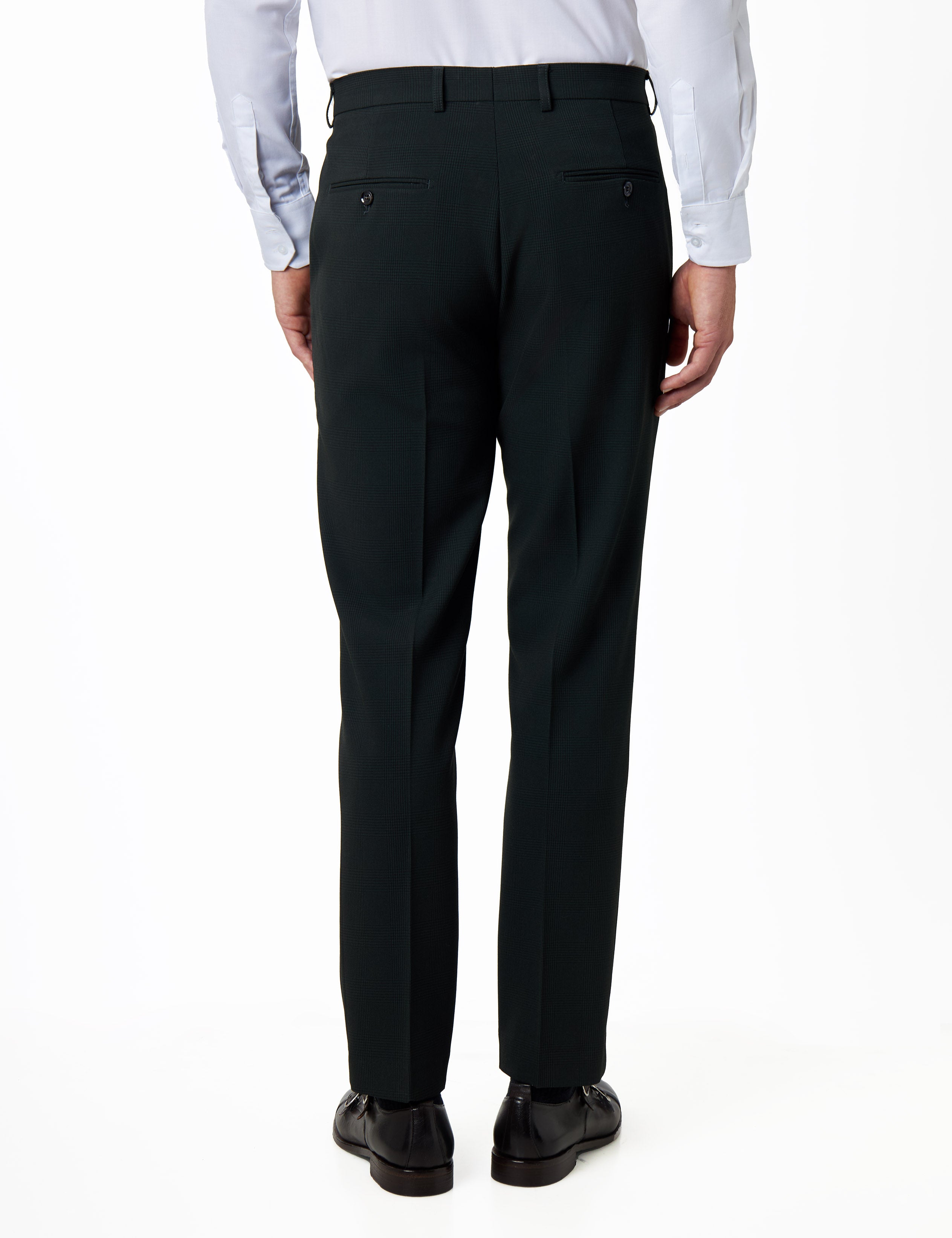 Finley – Oliver Green Prince of Wales Check Suit Trousers