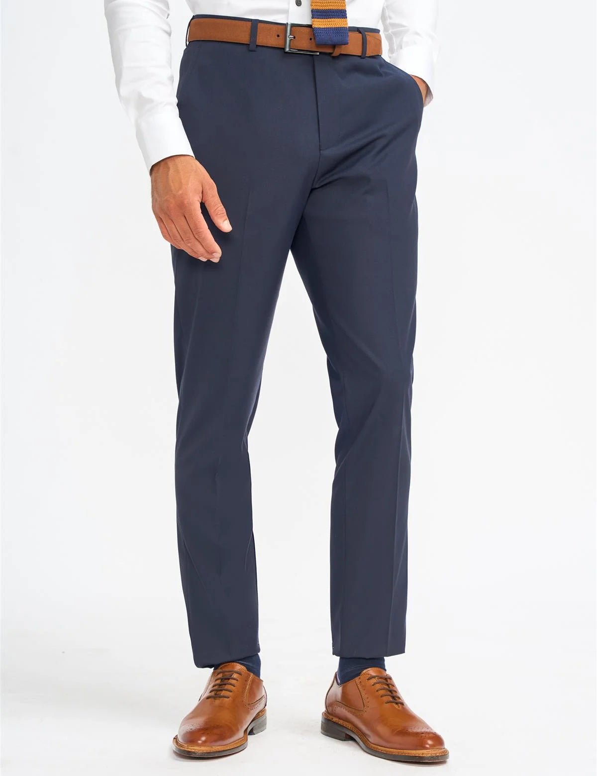MALIBU – NAVY BLUE TAILORED SUIT TROUSER