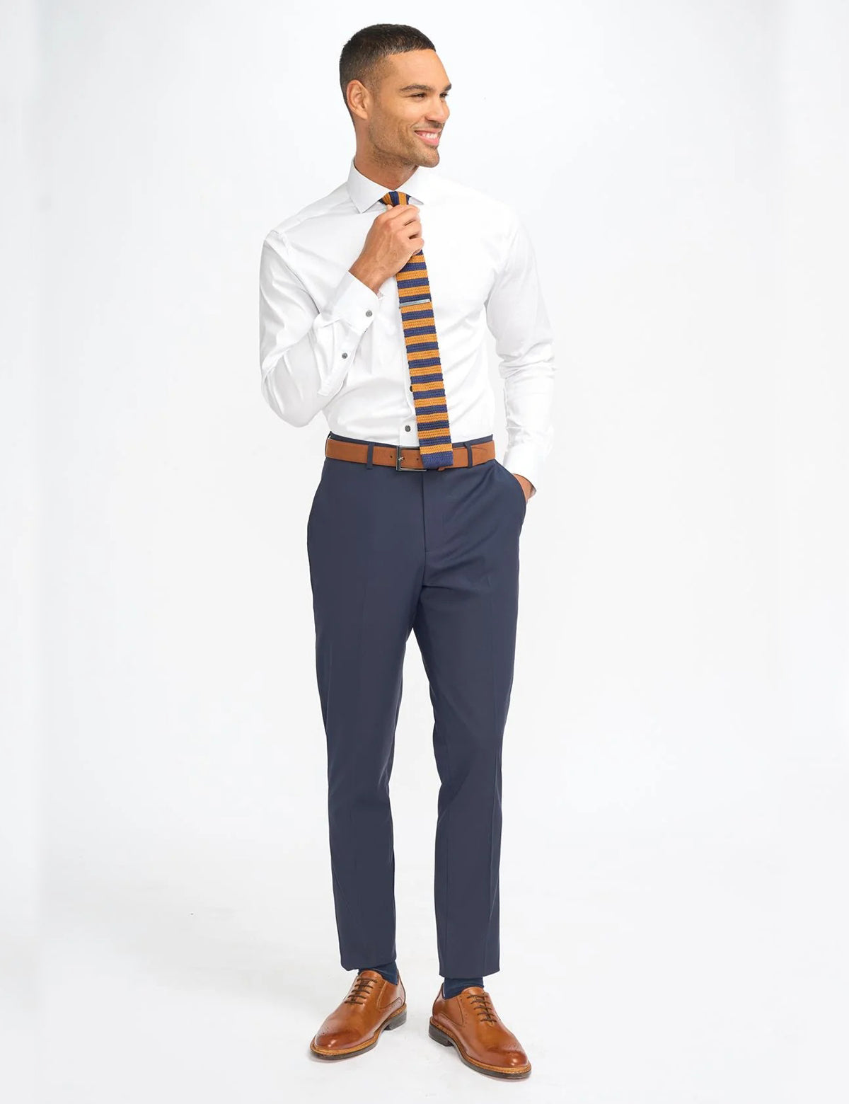 MALIBU – NAVY BLUE TAILORED SUIT TROUSER