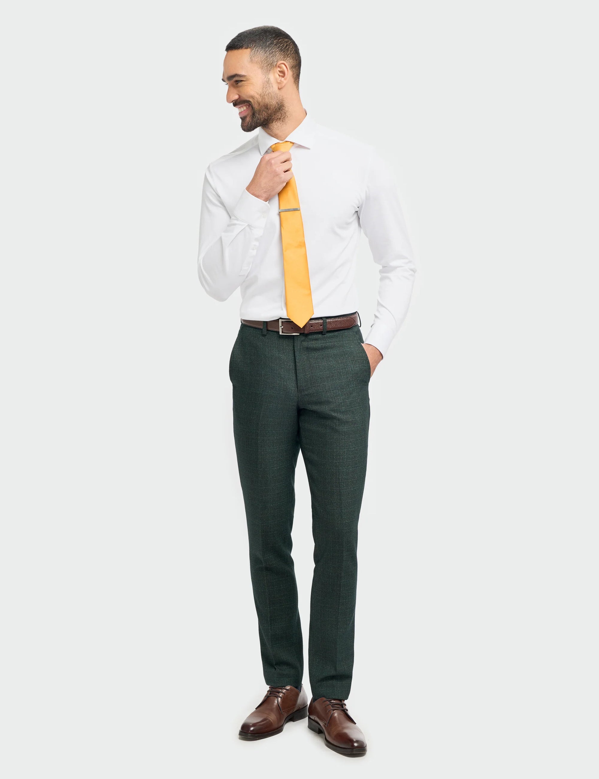 CARIDI - OLIVE 2 PIECE DOUBLE BREASTED SUIT BY CAVANI