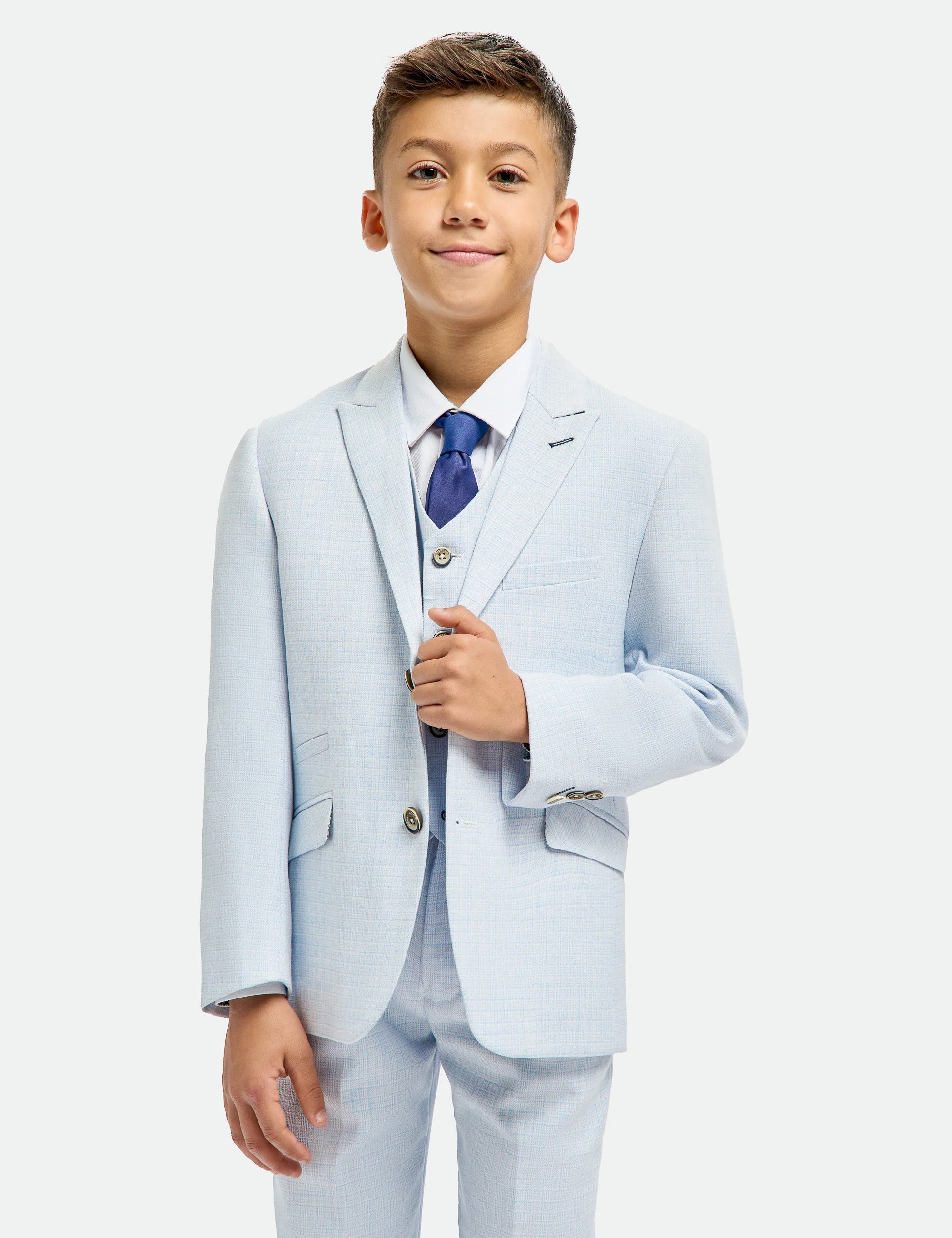Cavani – Tropez Boys Sky Blue 3 Piece Suit Tailored
