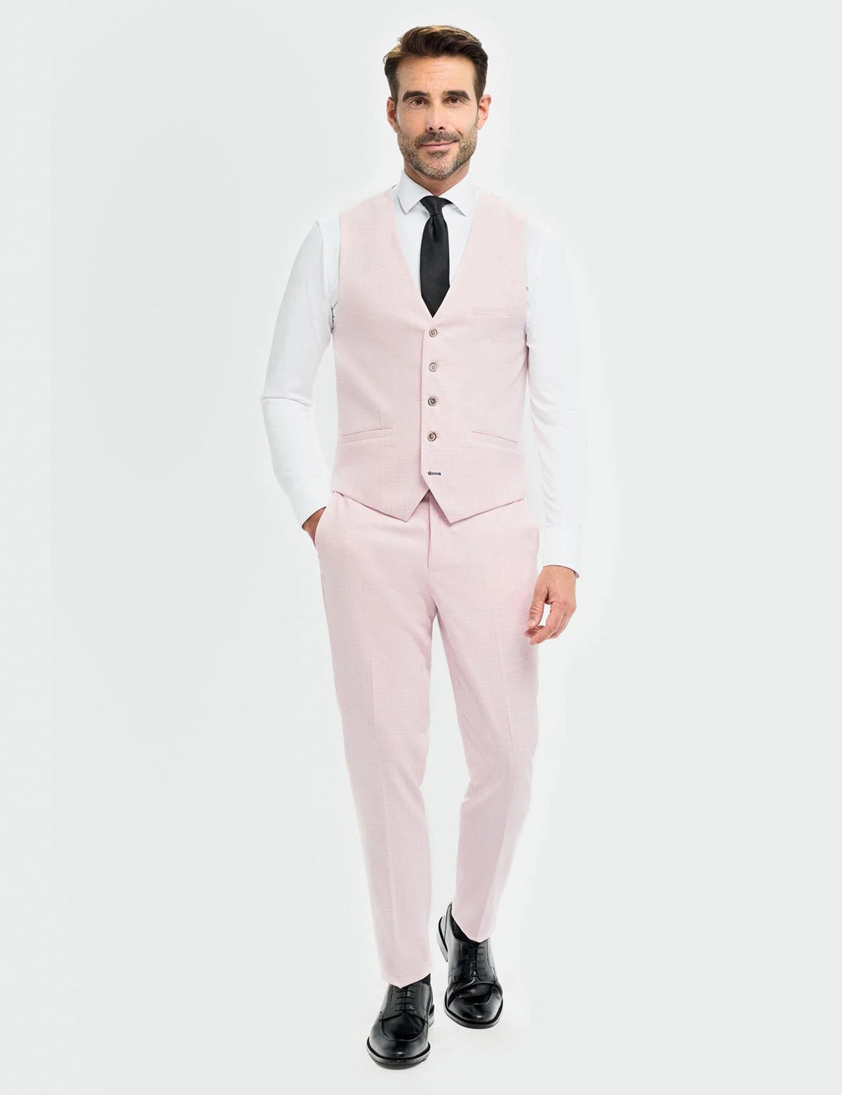 Cavani – Tropez Tailored 3 Piece Suit in Pink