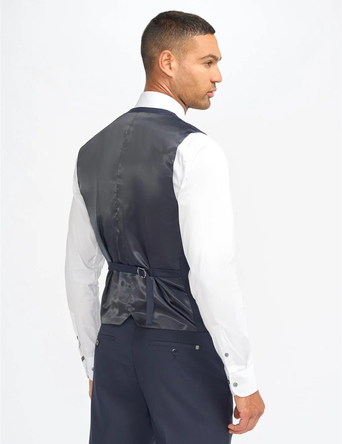MALIBU – NAVY BLUE TAILORED WAISTCOAT
