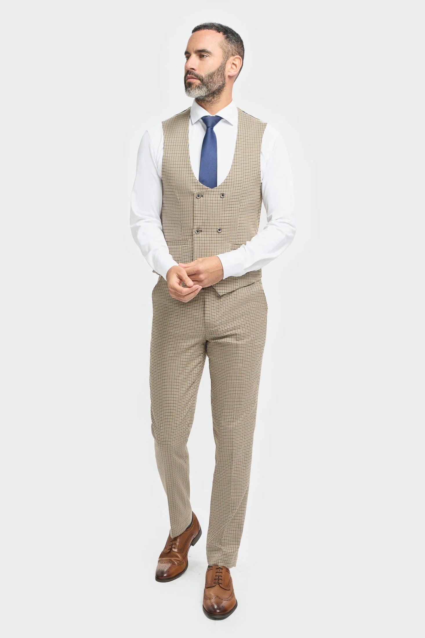 ELWOOD TAN WAISTCOAT