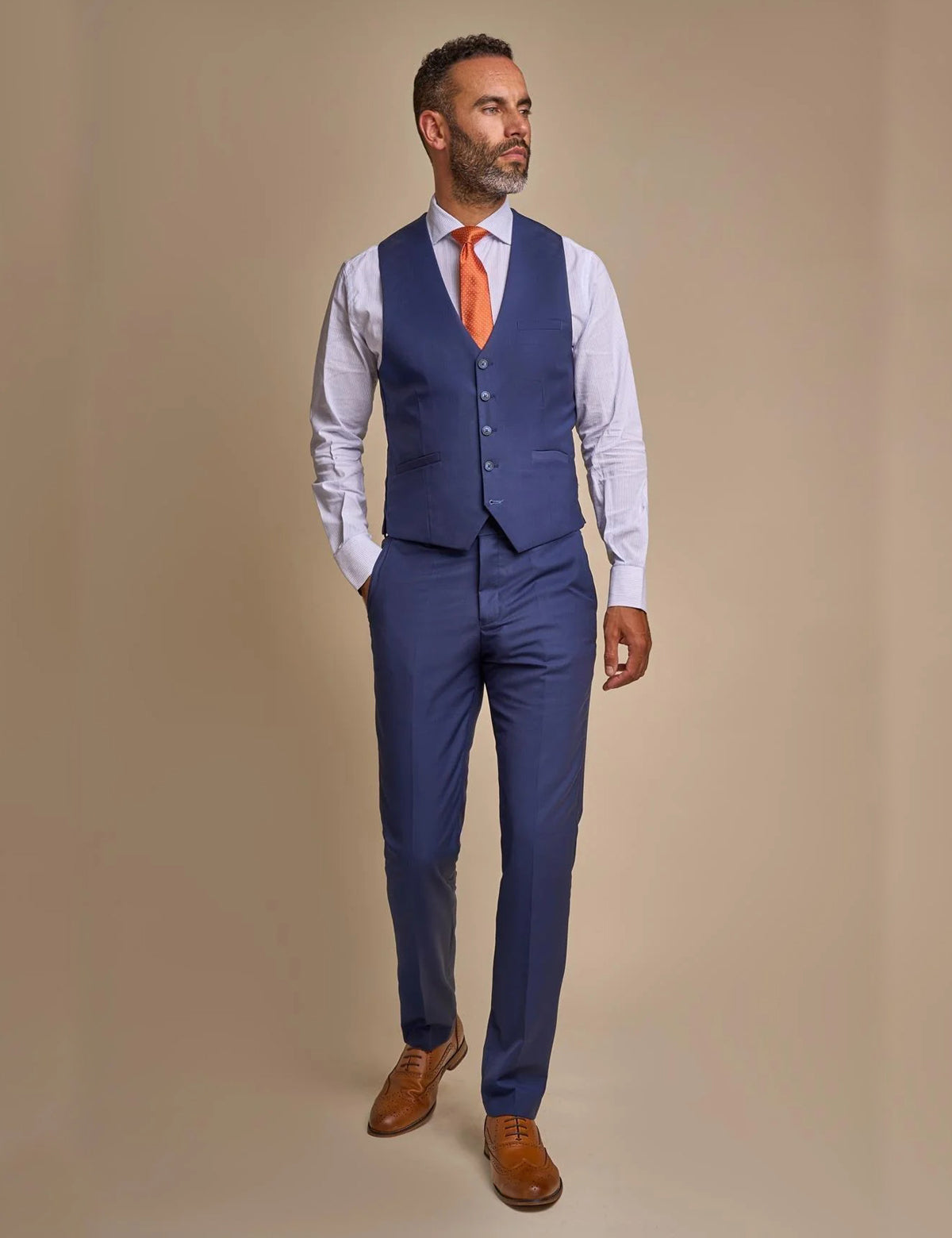 CAVANI JEFFERSON NAVY CLASSIC MEN’S 3 PIECE SUIT