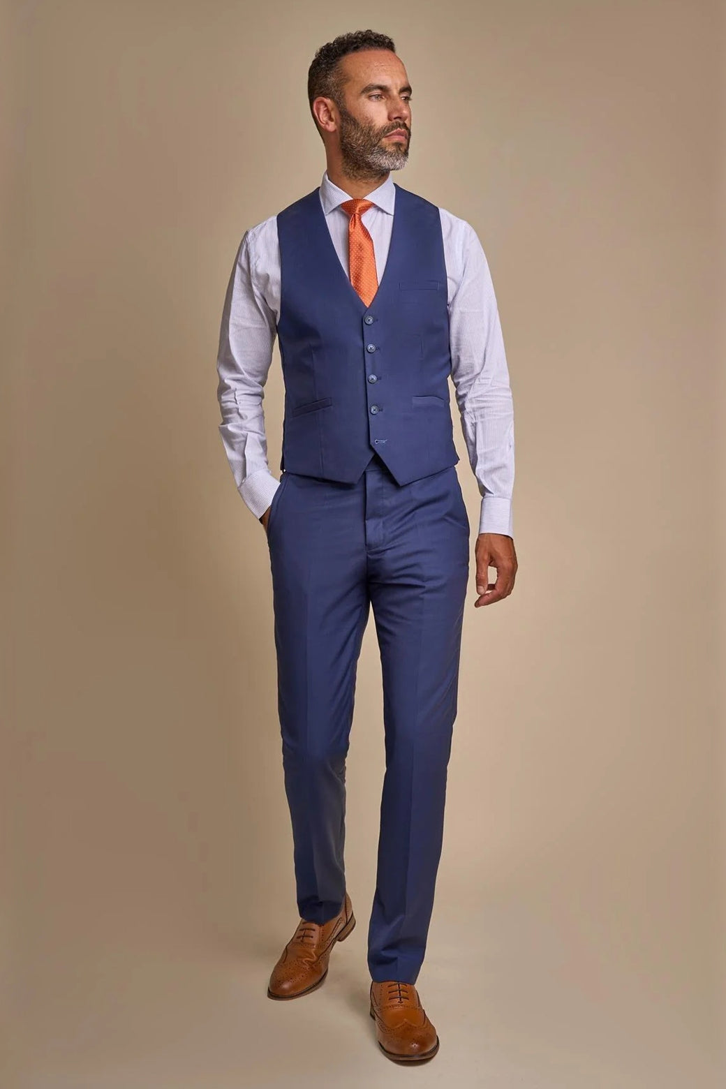 CAVANI JEFFERSON NAVY CLASSIC MEN’S 3 PIECE SUIT