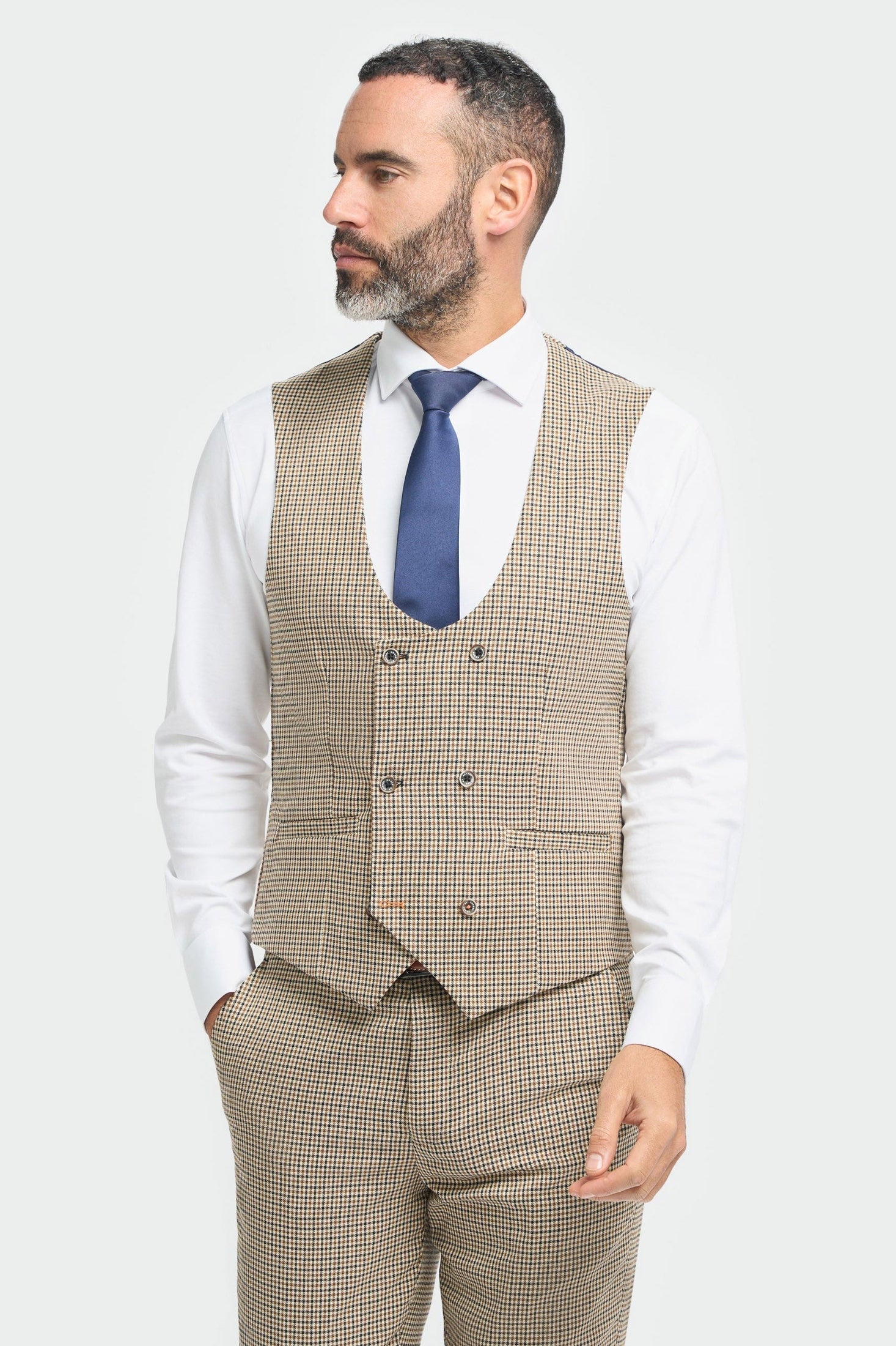 ELWOOD TAN WAISTCOAT