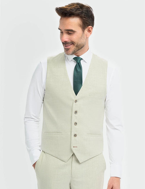 Cavani – Tropez Green Tailored Waistcoat