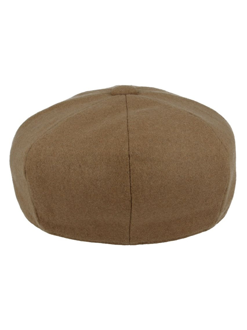 WOOL BLEND NEWSBOY FLAT CAP IN TWEED