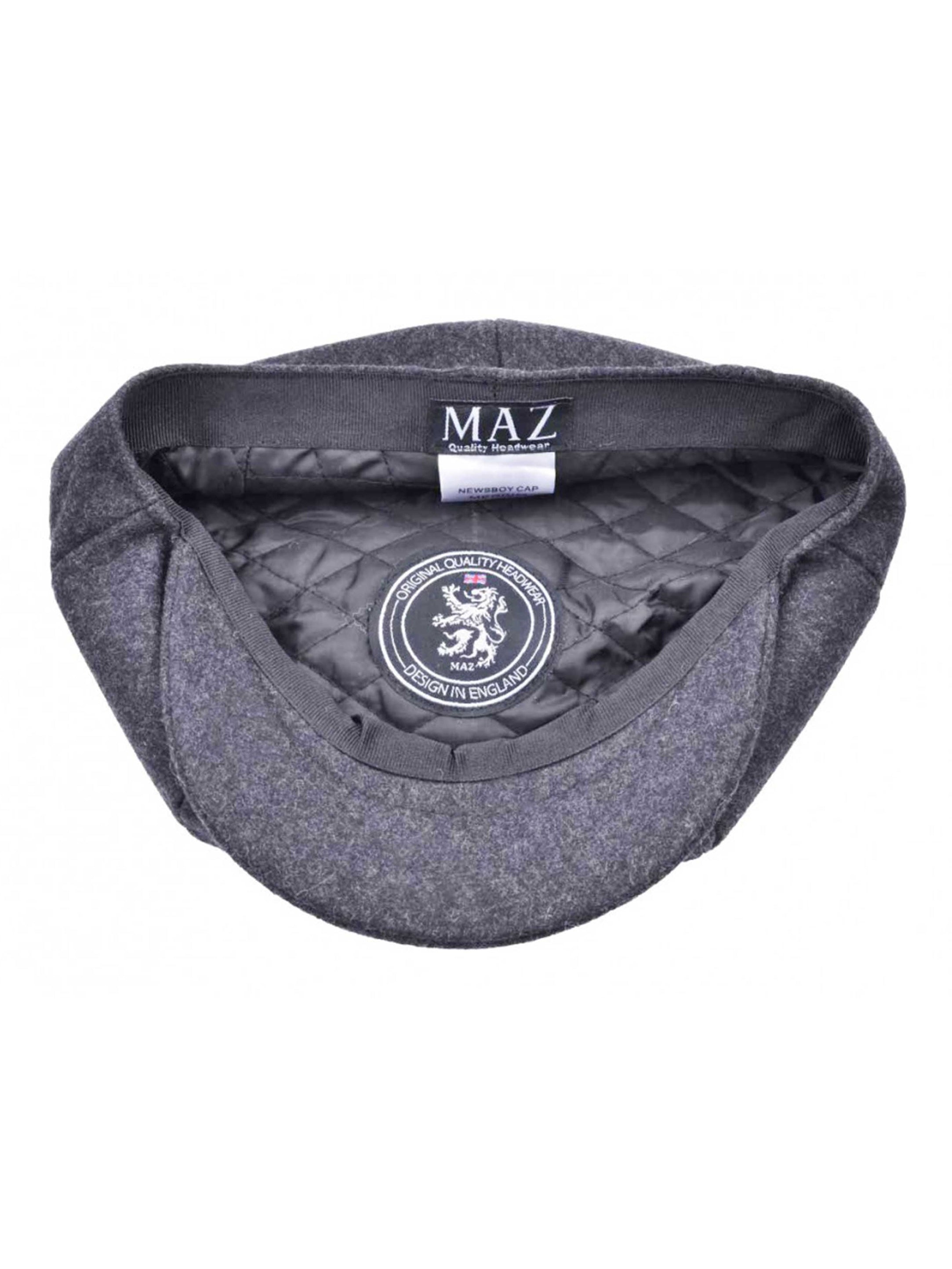 WOOL BLEND NEWSBOY FLAT CAP IN TWEED